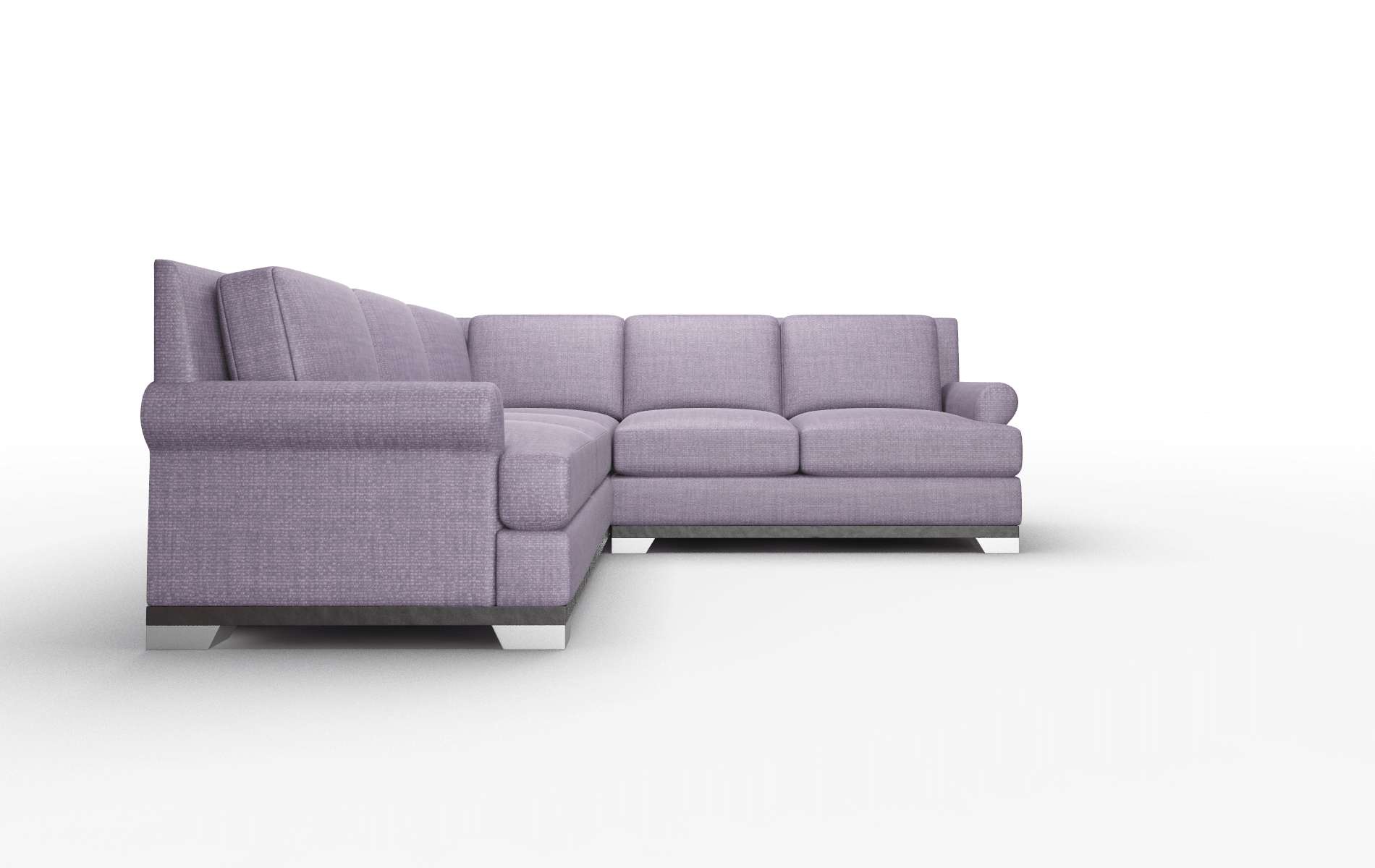 Newyork Tess Blackberry Sectional espresso legs 2
