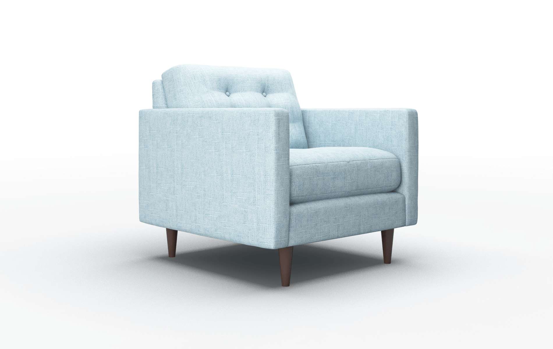 Oslo Atlas Turquoise Chair espresso legs 2