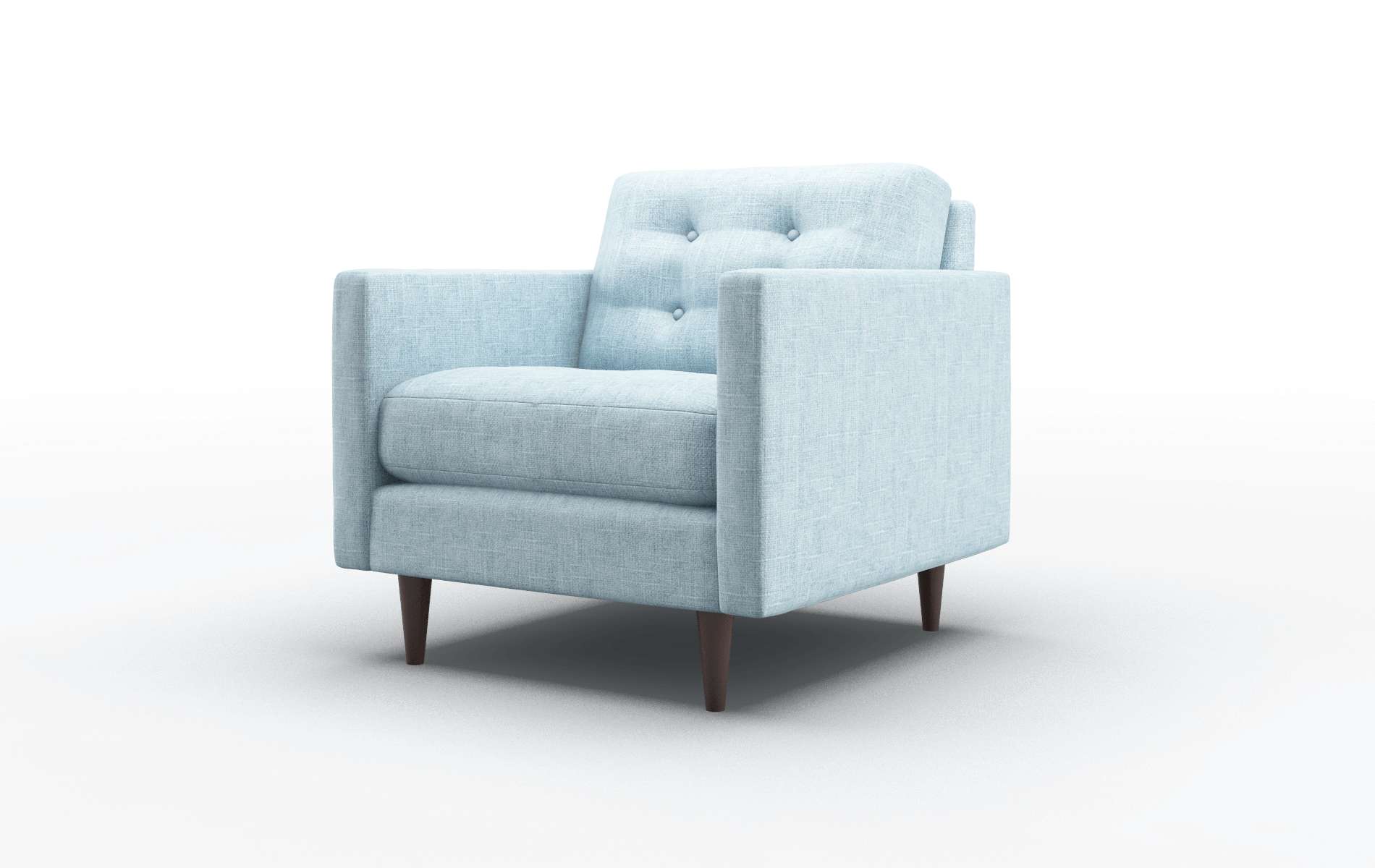 Oslo Atlas Turquoise Chair espresso legs 4