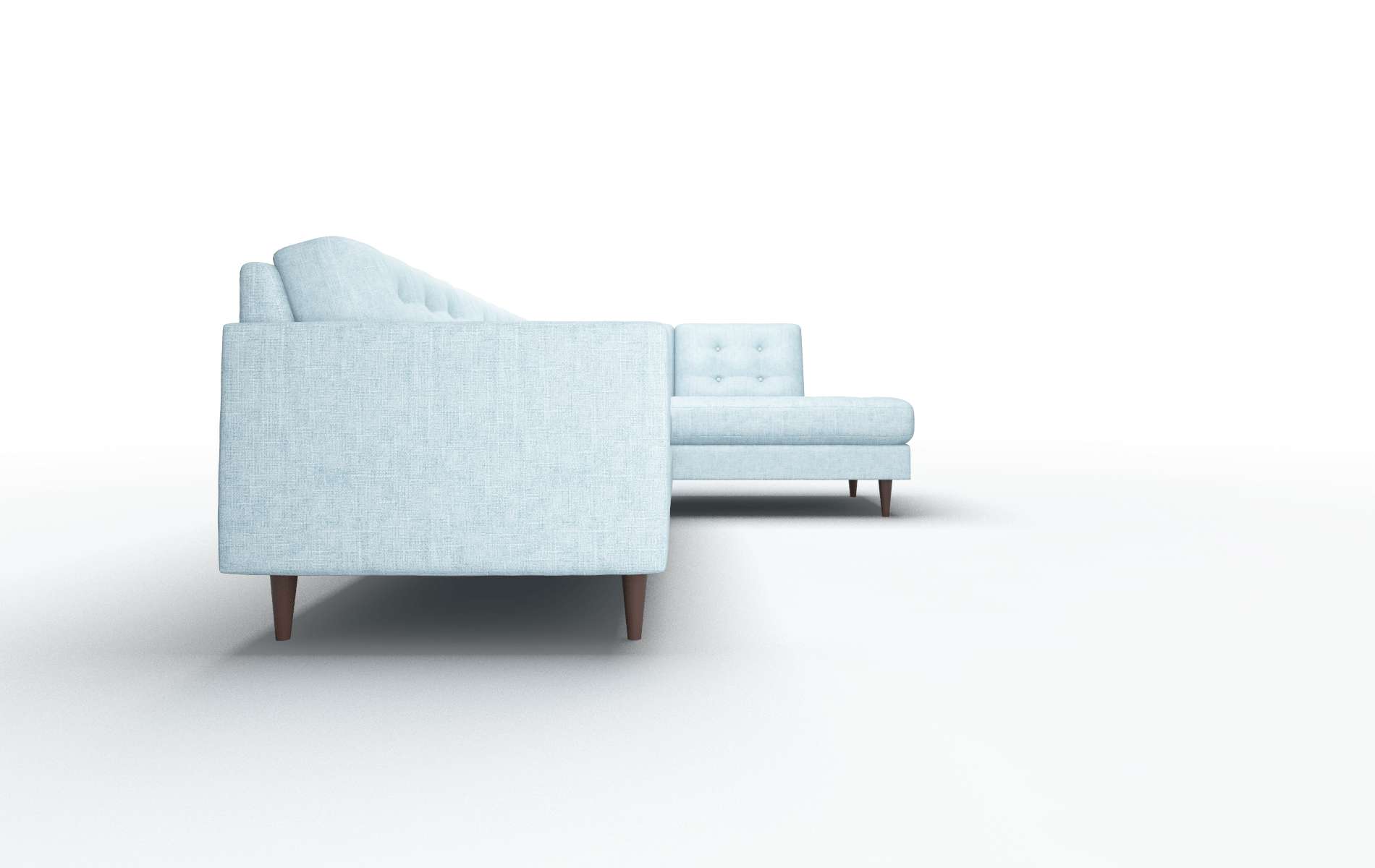 Oslo Atlas Turquoise Panel espresso legs 3