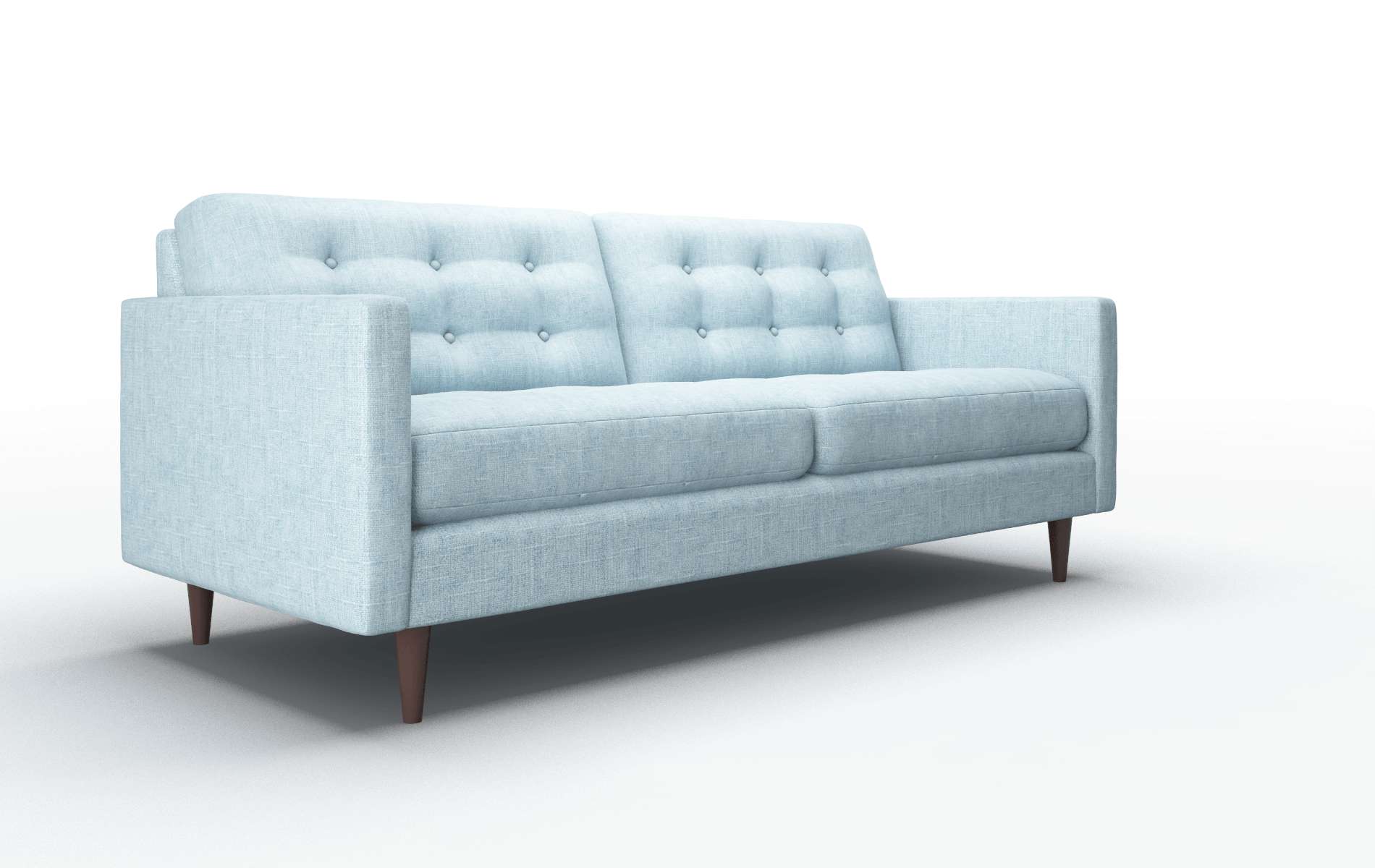 Oslo Atlas Turquoise Sofa espresso legs 2