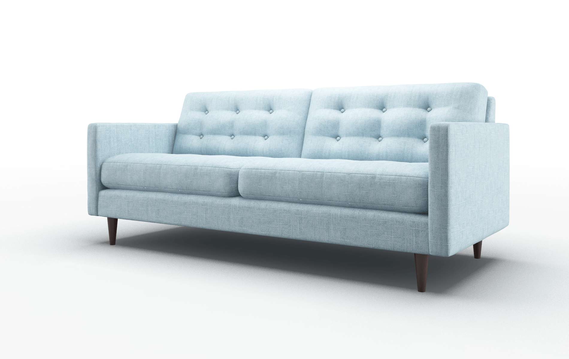 Oslo Atlas Turquoise Sofa espresso legs 4