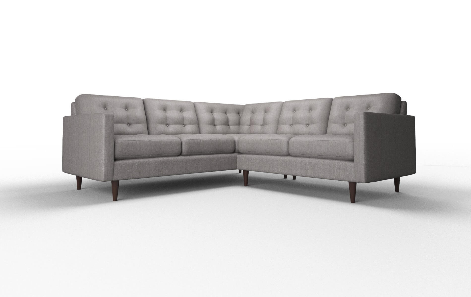 Oslo Atlas_plz Silver Sectional espresso legs 1