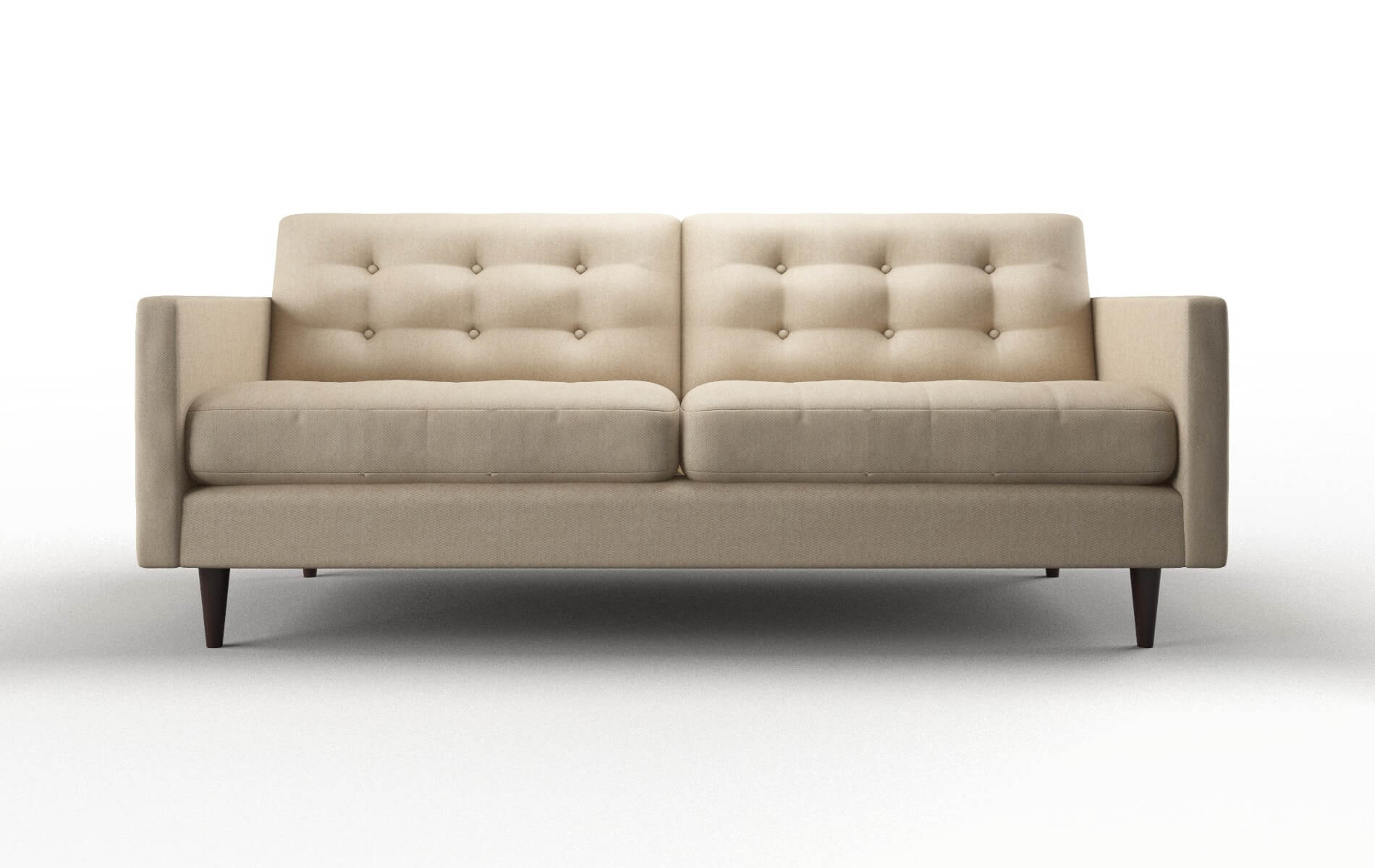 Oslo Avenger Burlap Sofa espresso legs 1