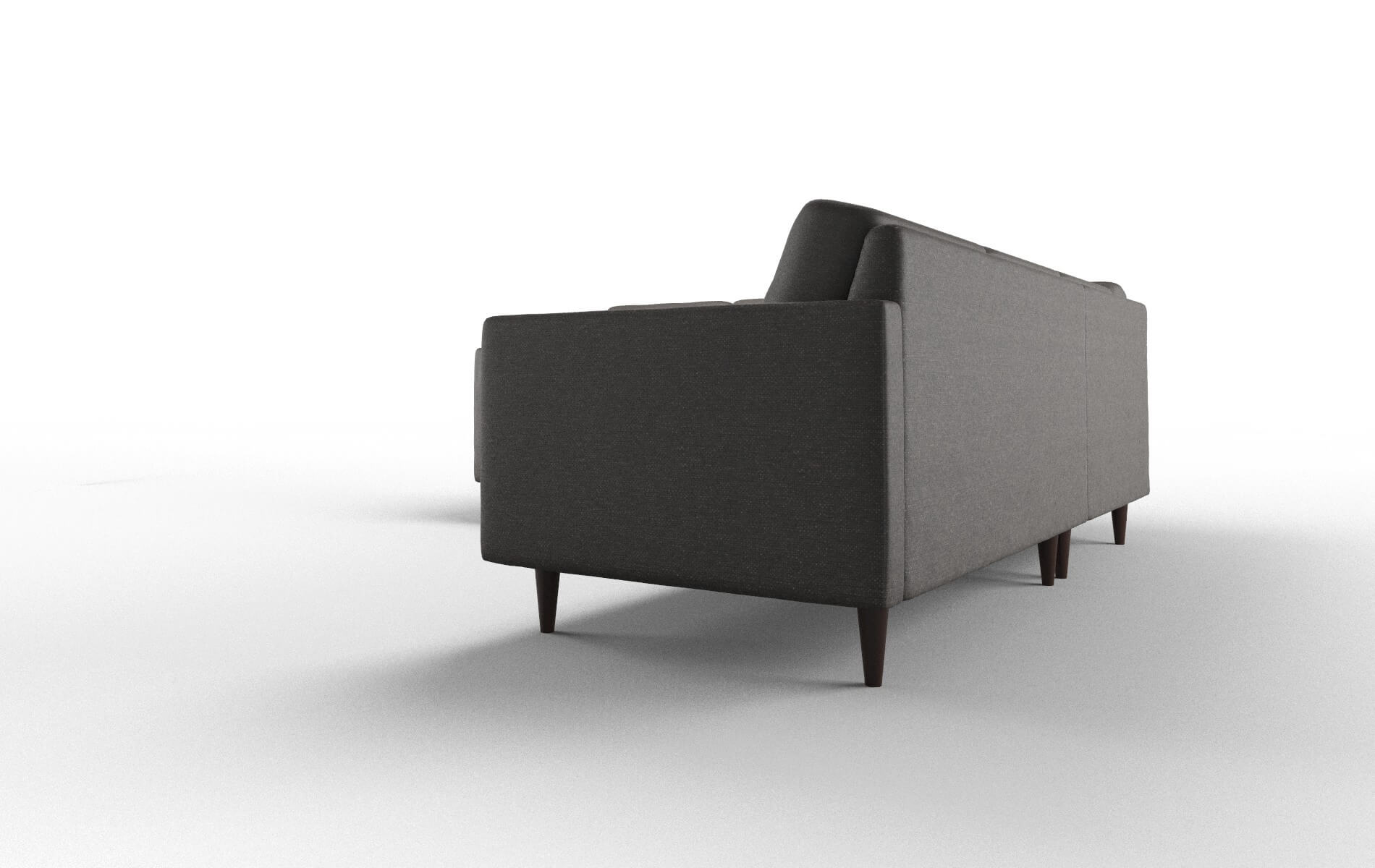 Oslo Avenger Denim Sectional espresso legs 4