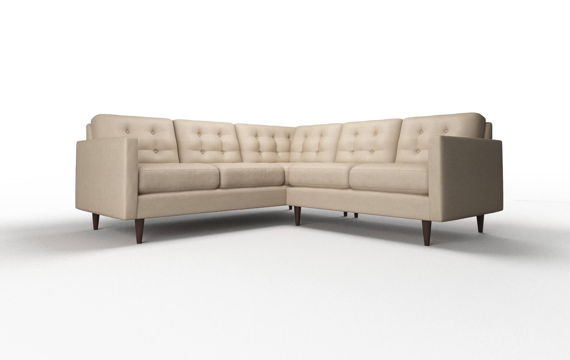 Oslo Avenger Driftwood Sectional espresso legs 1