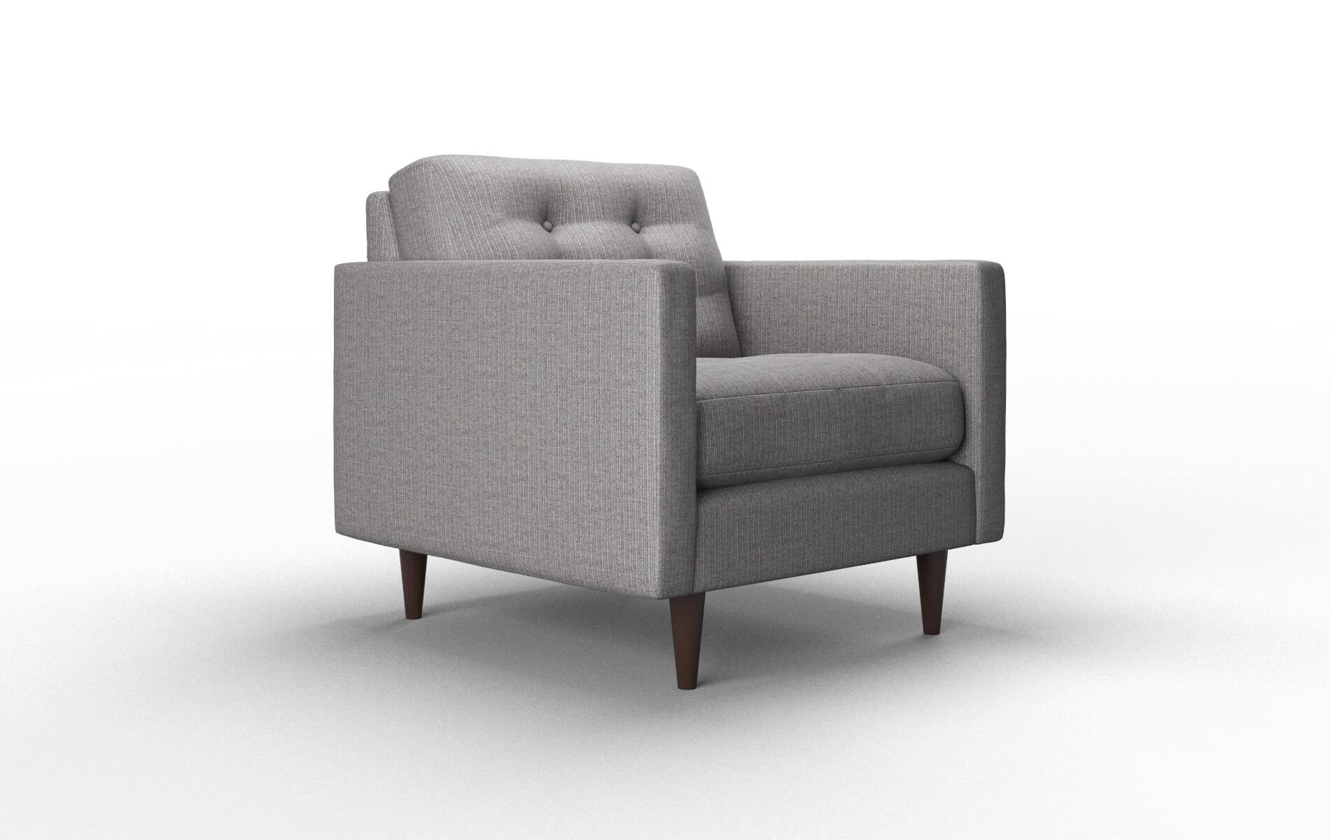 Oslo Avenger Zinc Chair espresso legs 2