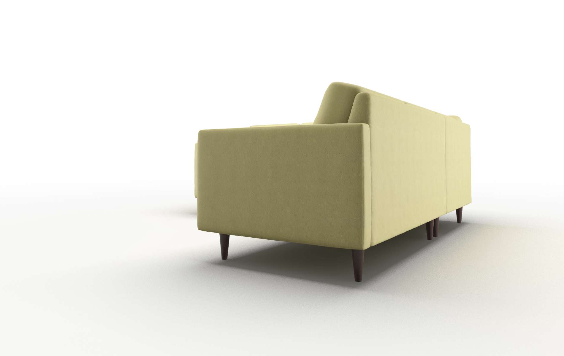 Oslo Bella Apple Sectional espresso legs 4