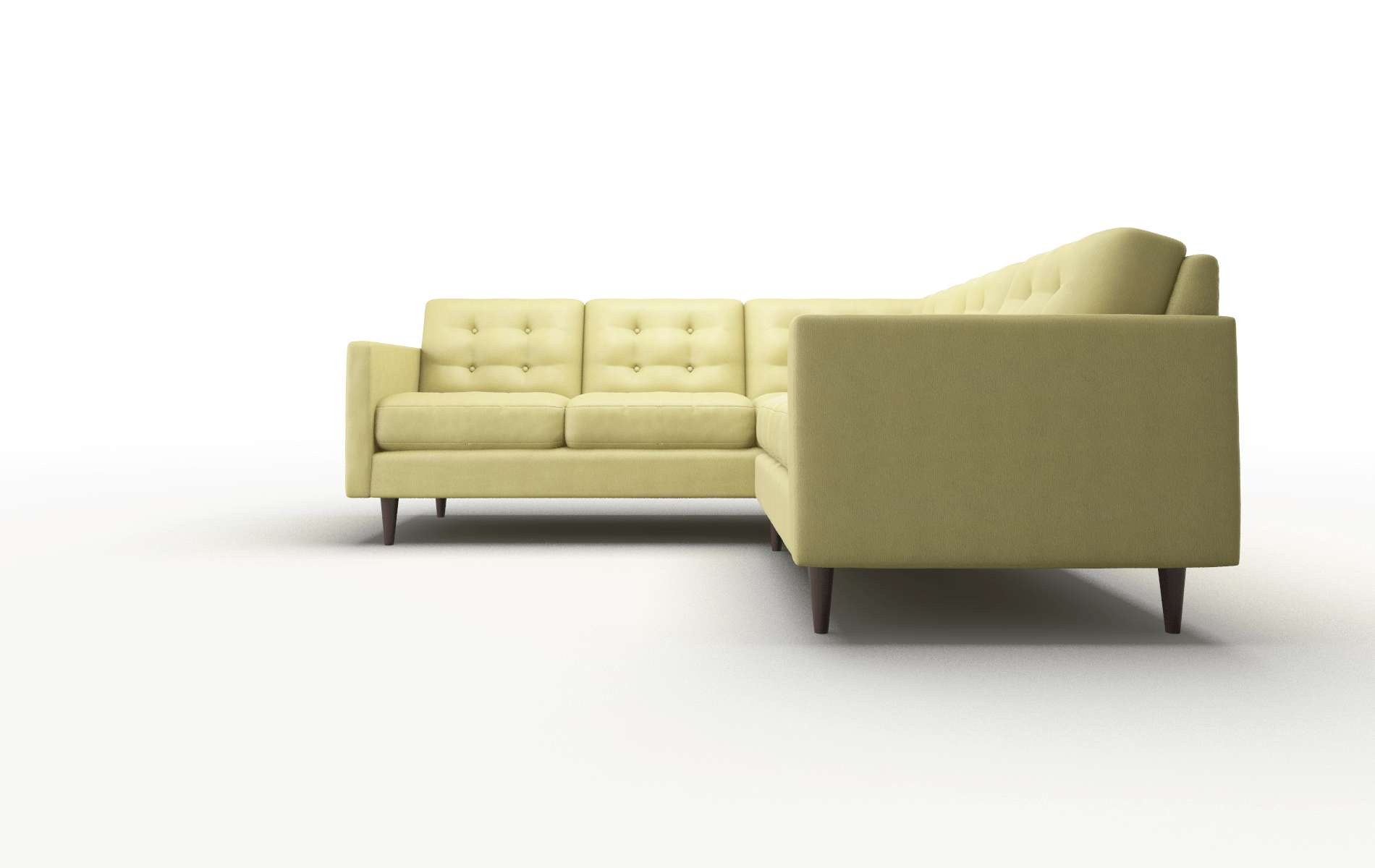 Oslo Bella Apple Sectional espresso legs 5