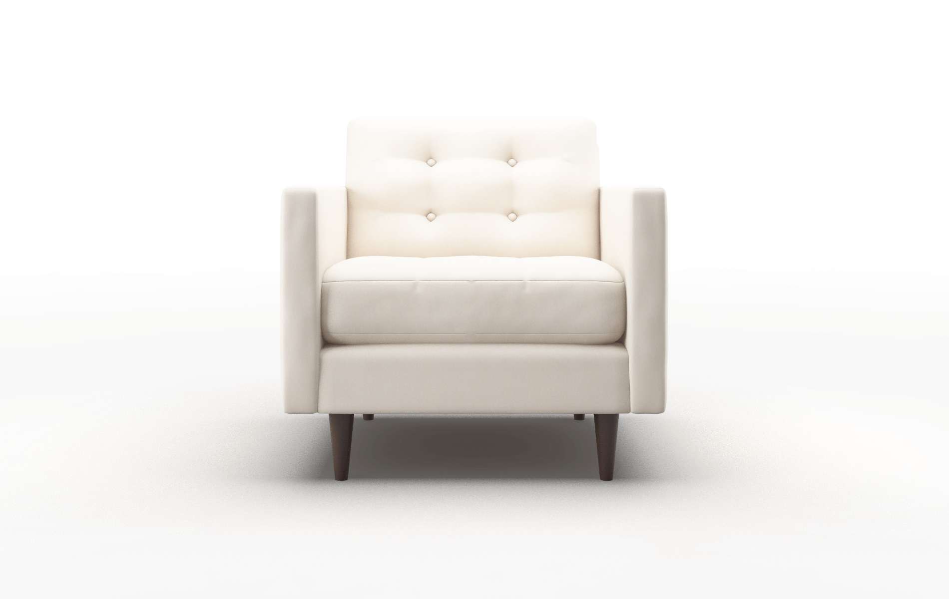 Oslo Blanche Milky Chair espresso legs 1