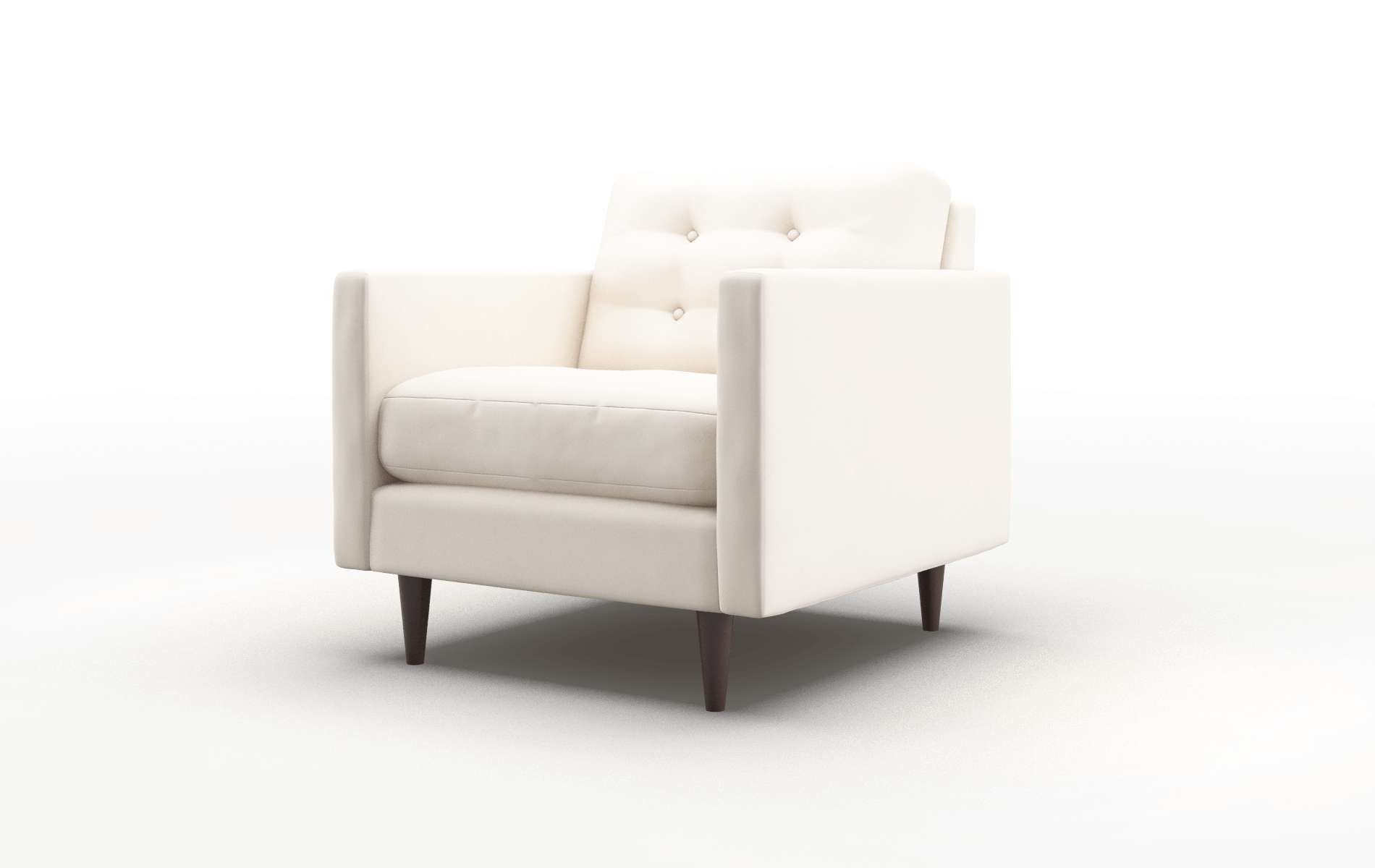 Oslo Blanche Milky Chair espresso legs 4