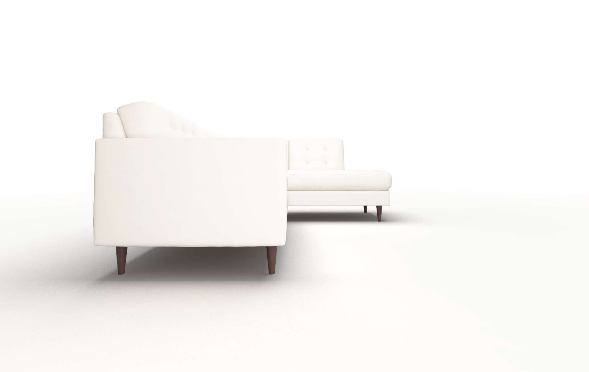 Oslo Blanche Milky Panel espresso legs 3