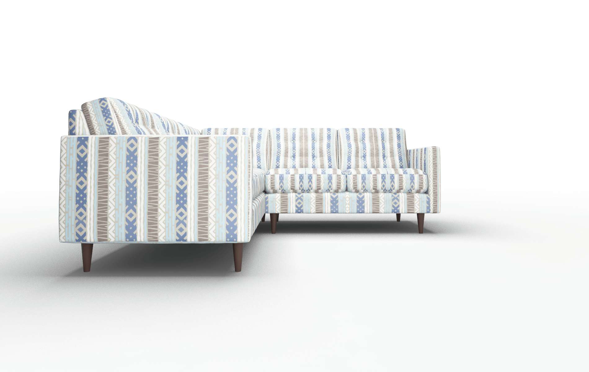 Oslo Bodhi Indigo Sectional espresso legs 2
