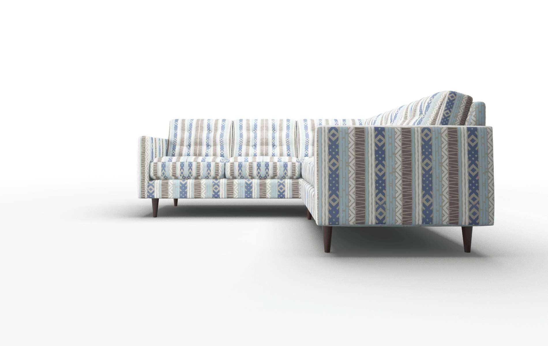 Oslo Bodhi Indigo Sectional espresso legs 5