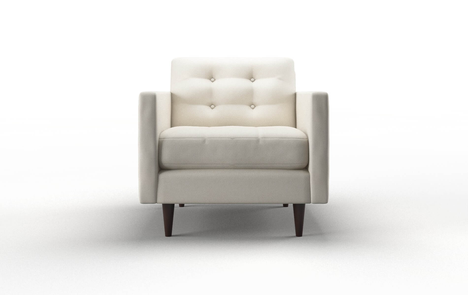 Oslo Bungalow Ivory Chair espresso legs 1