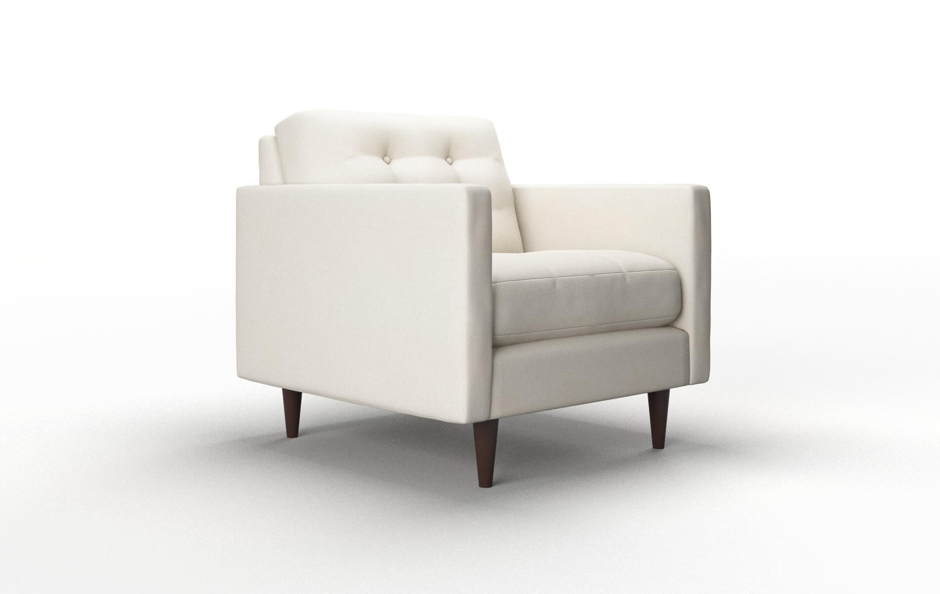 Oslo Bungalow Ivory Chair espresso legs 2