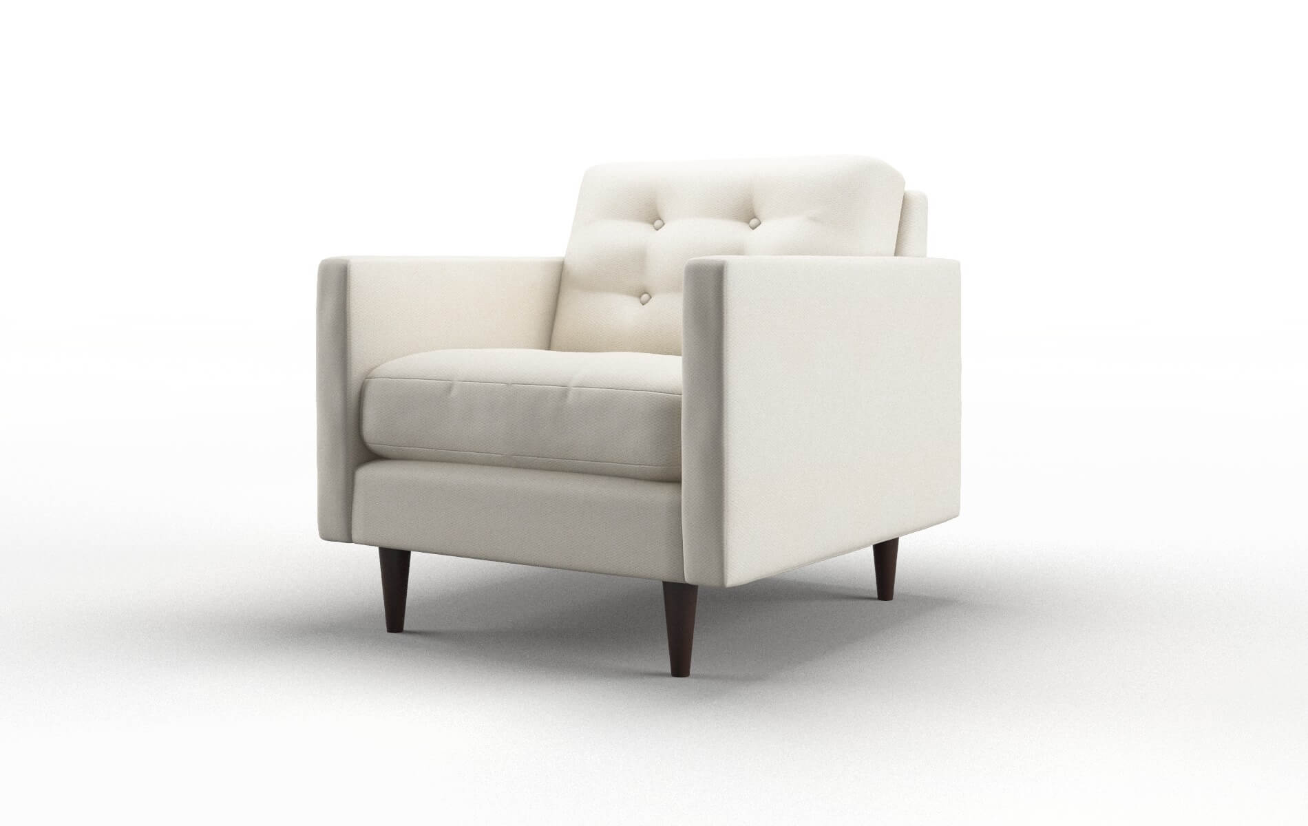 Oslo Bungalow Ivory Chair espresso legs 4
