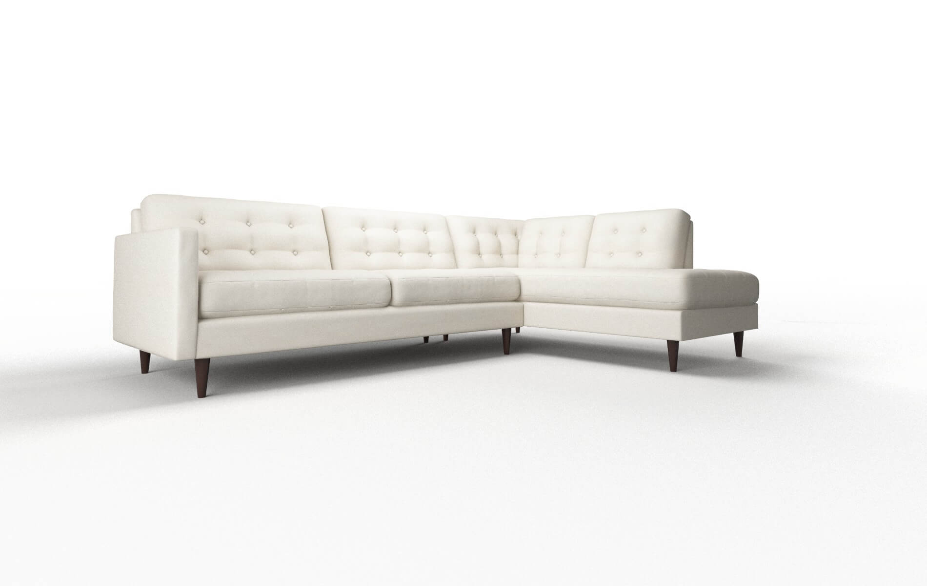 Oslo Bungalow Ivory Panel espresso legs 2