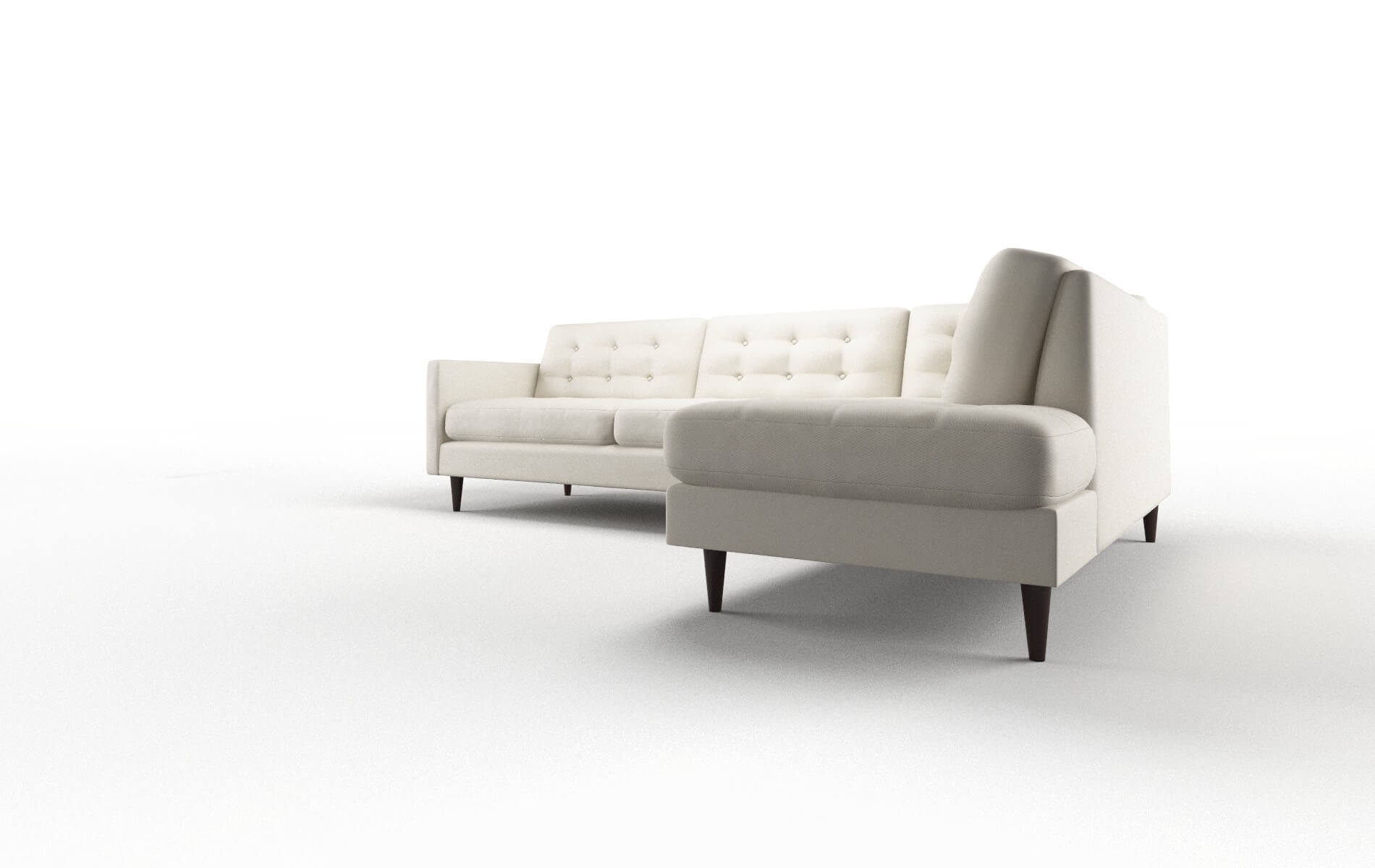 Oslo Bungalow Ivory Panel espresso legs 4