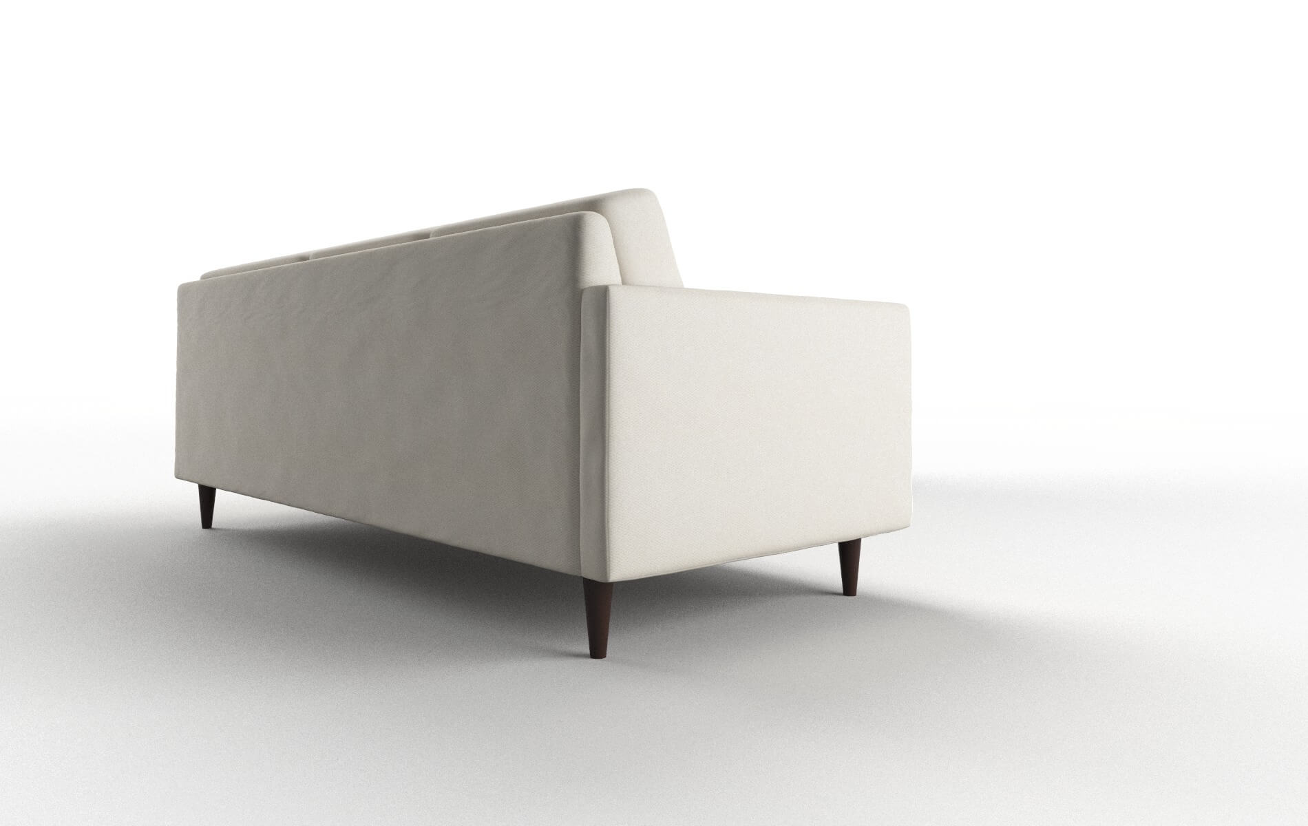 Oslo Bungalow Ivory Sectional espresso legs 3