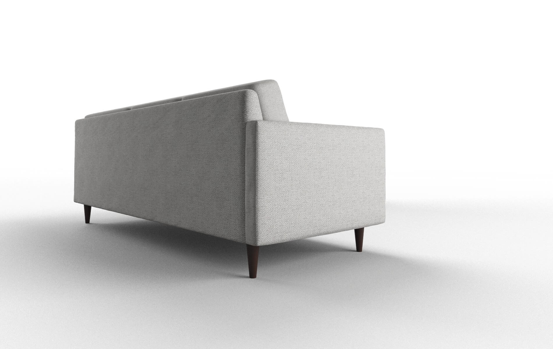 Oslo Catalina Silver Sectional espresso legs 3