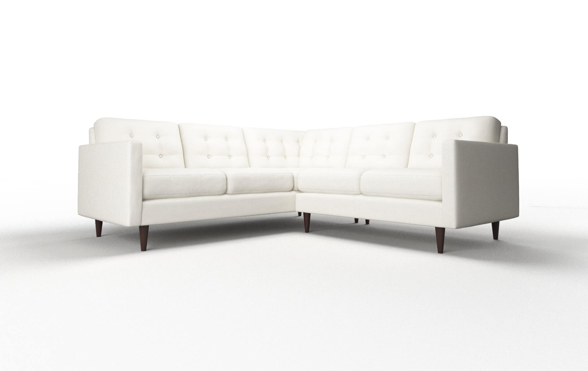 Oslo Chance Bone Sectional espresso legs 1