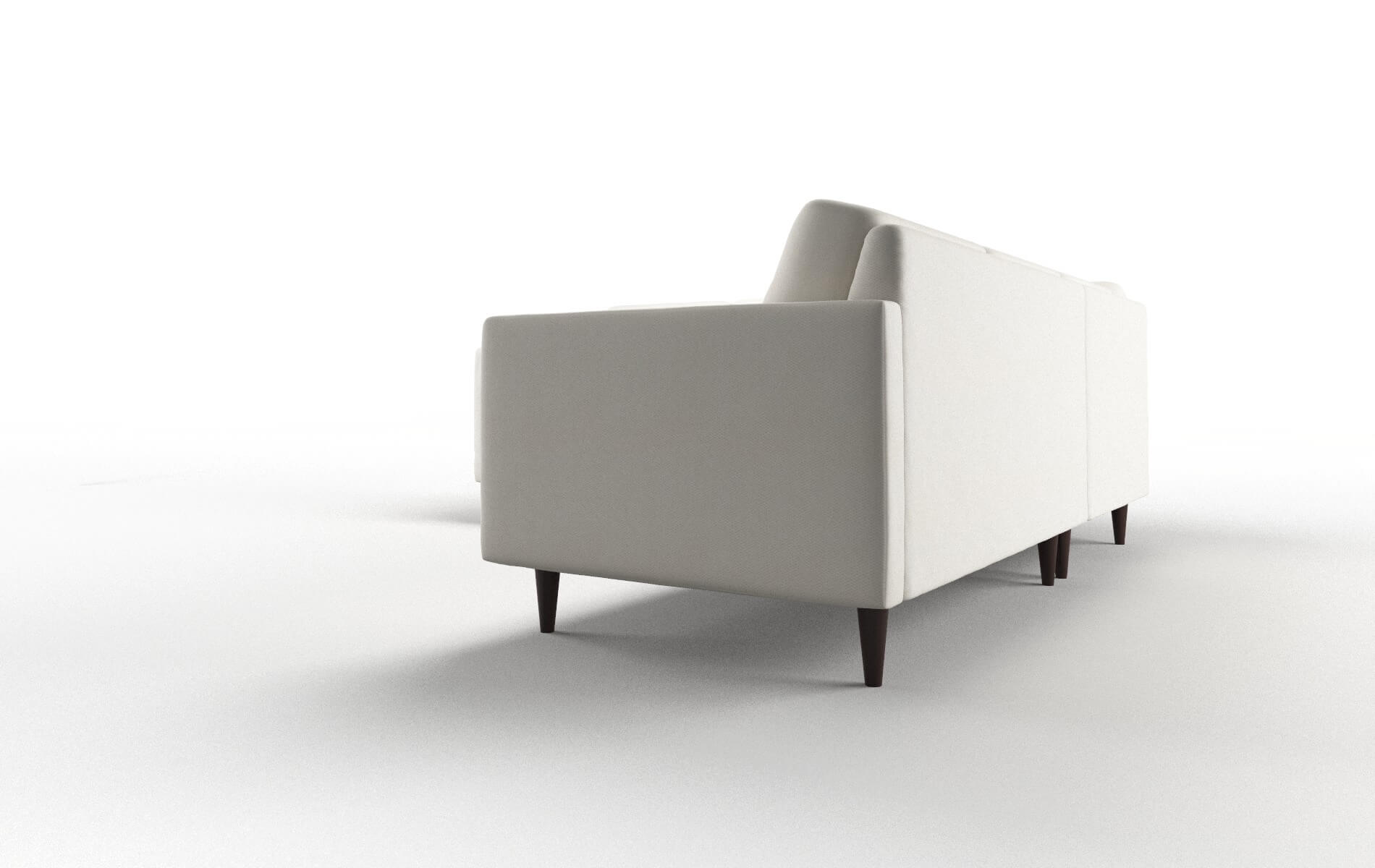 Oslo Chance Bone Sectional espresso legs 4