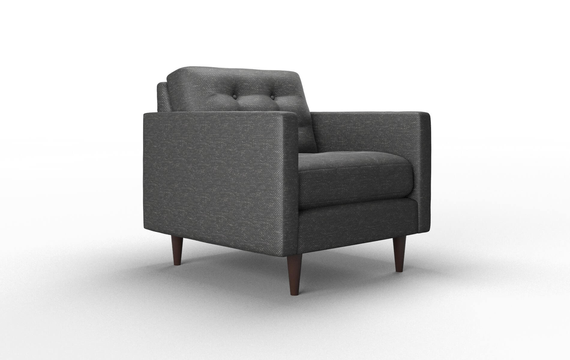 Oslo Chance Denim Chair espresso legs 2