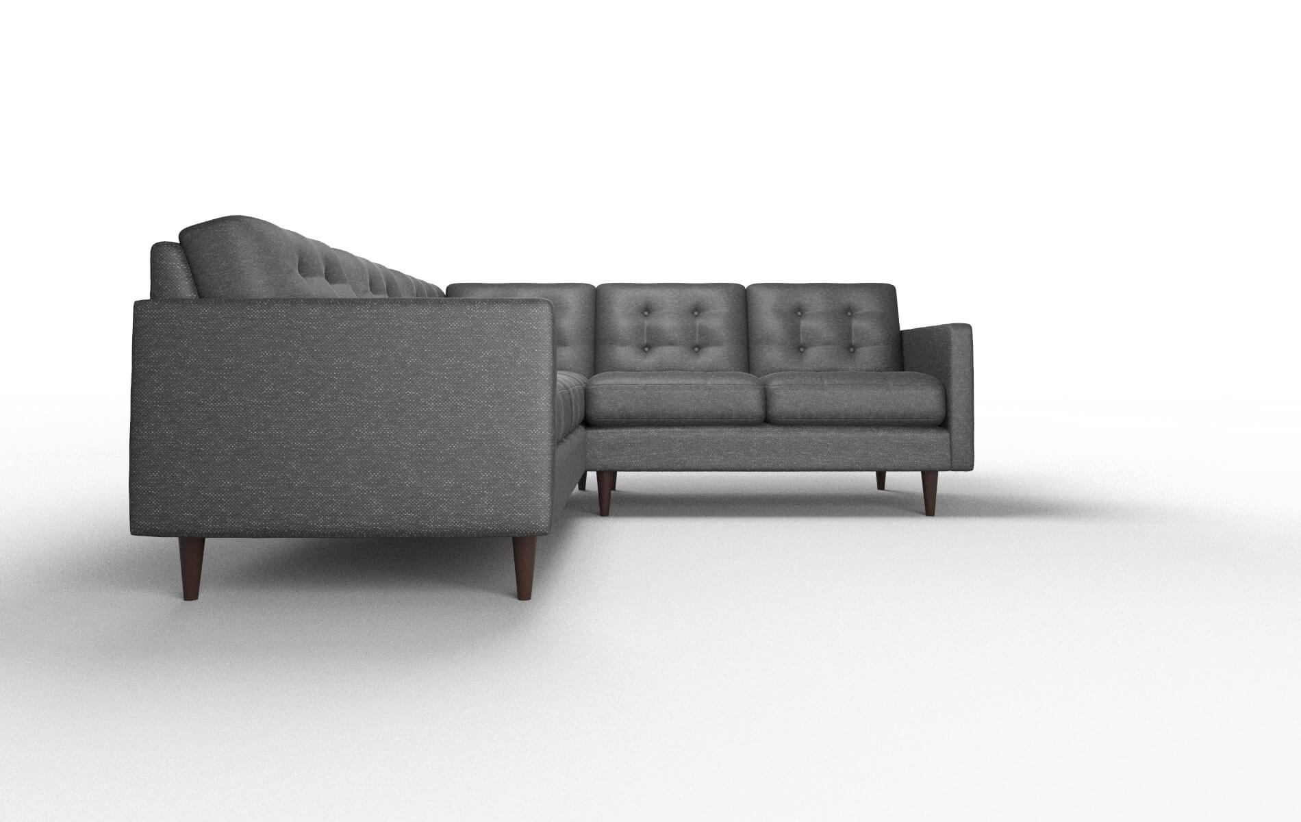 Oslo Chance Denim Sectional espresso legs 2
