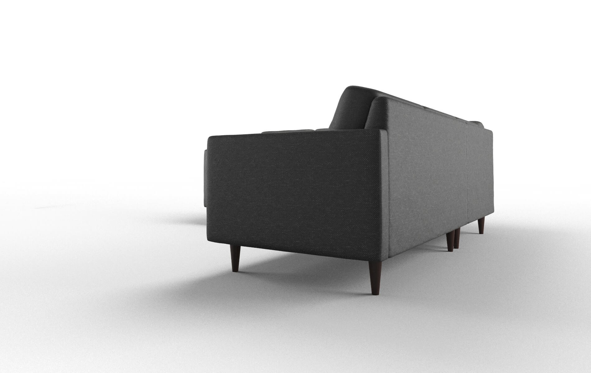 Oslo Chance Denim Sectional espresso legs 4