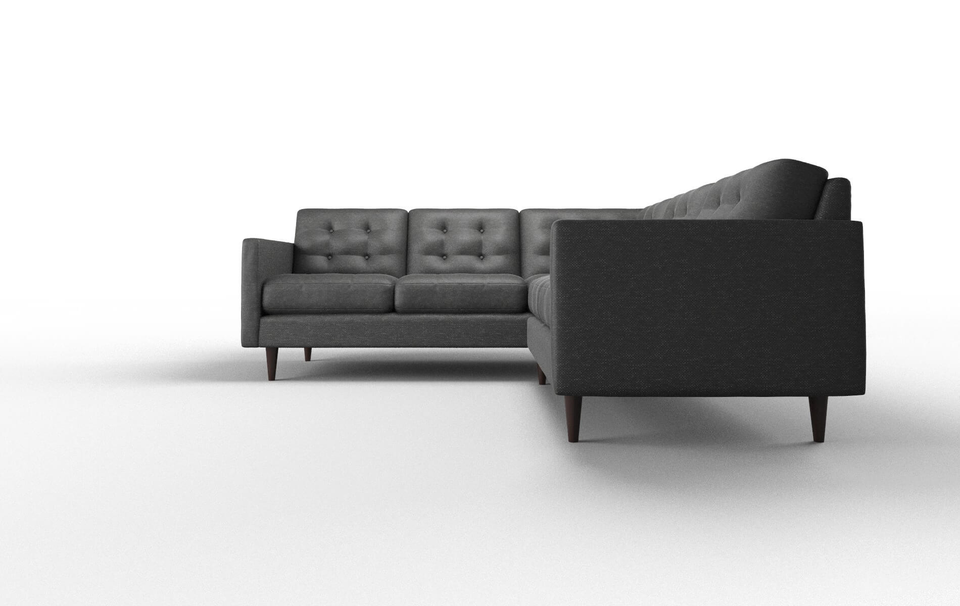 Oslo Chance Denim Sectional espresso legs 5