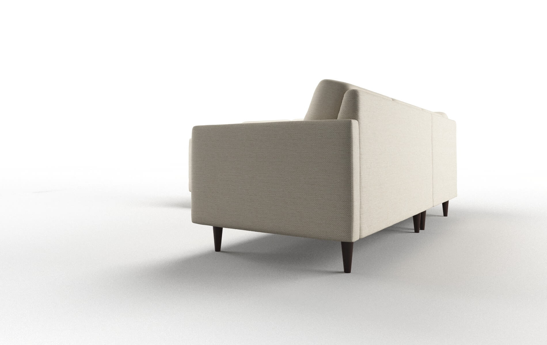 Oslo Chance Sand Sectional espresso legs 4