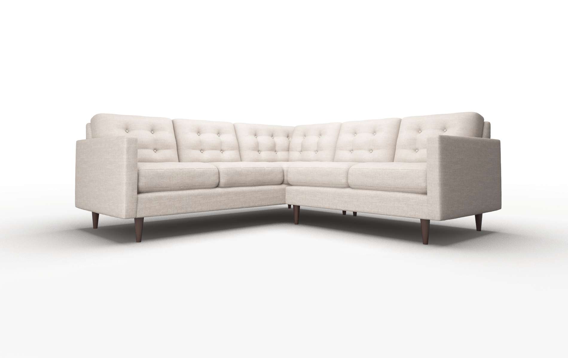 Oslo Clyde dolphin Sectional Espresso Legs  1