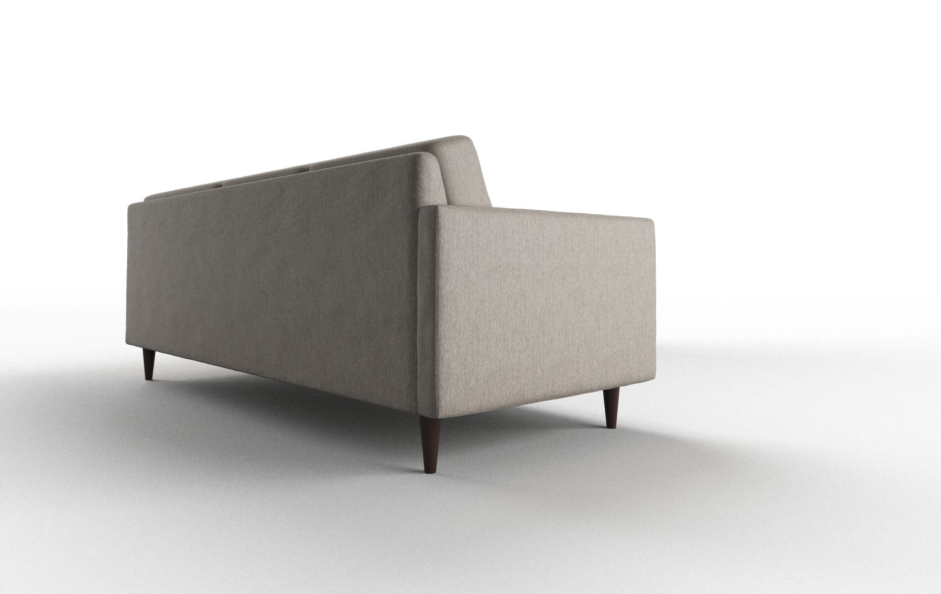 Oslo Cosmo Taupe Sectional espresso legs 3