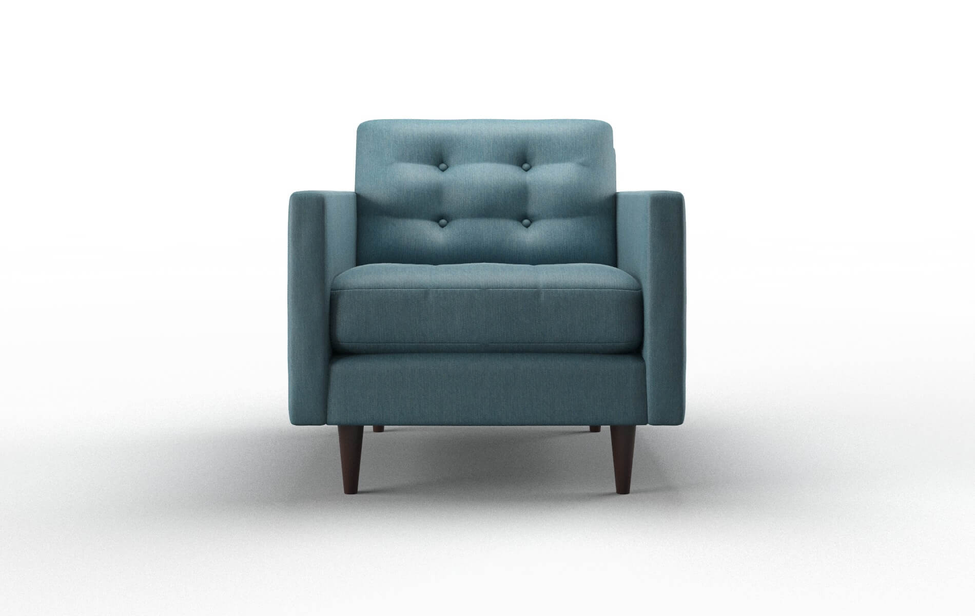 Oslo Cosmo Teal Chair espresso legs 1