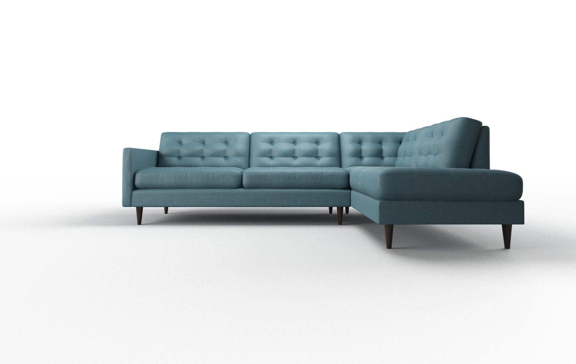 Oslo Cosmo Teal Panel espresso legs 1