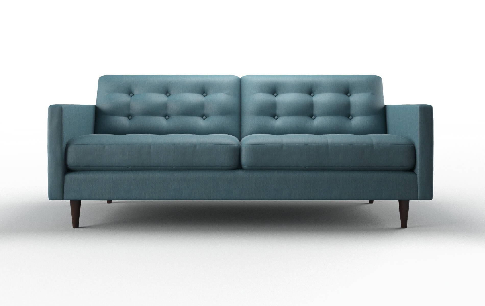 Oslo Cosmo Teal Sofa espresso legs 1