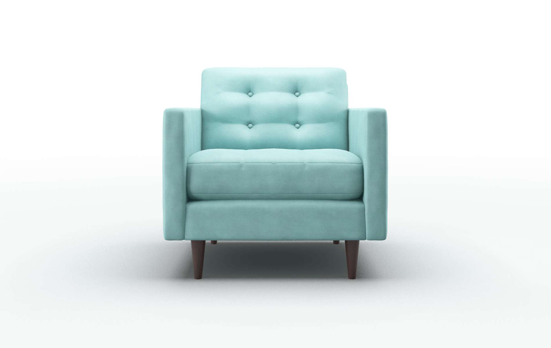 Oslo Curious Turquoise Chair espresso legs 1