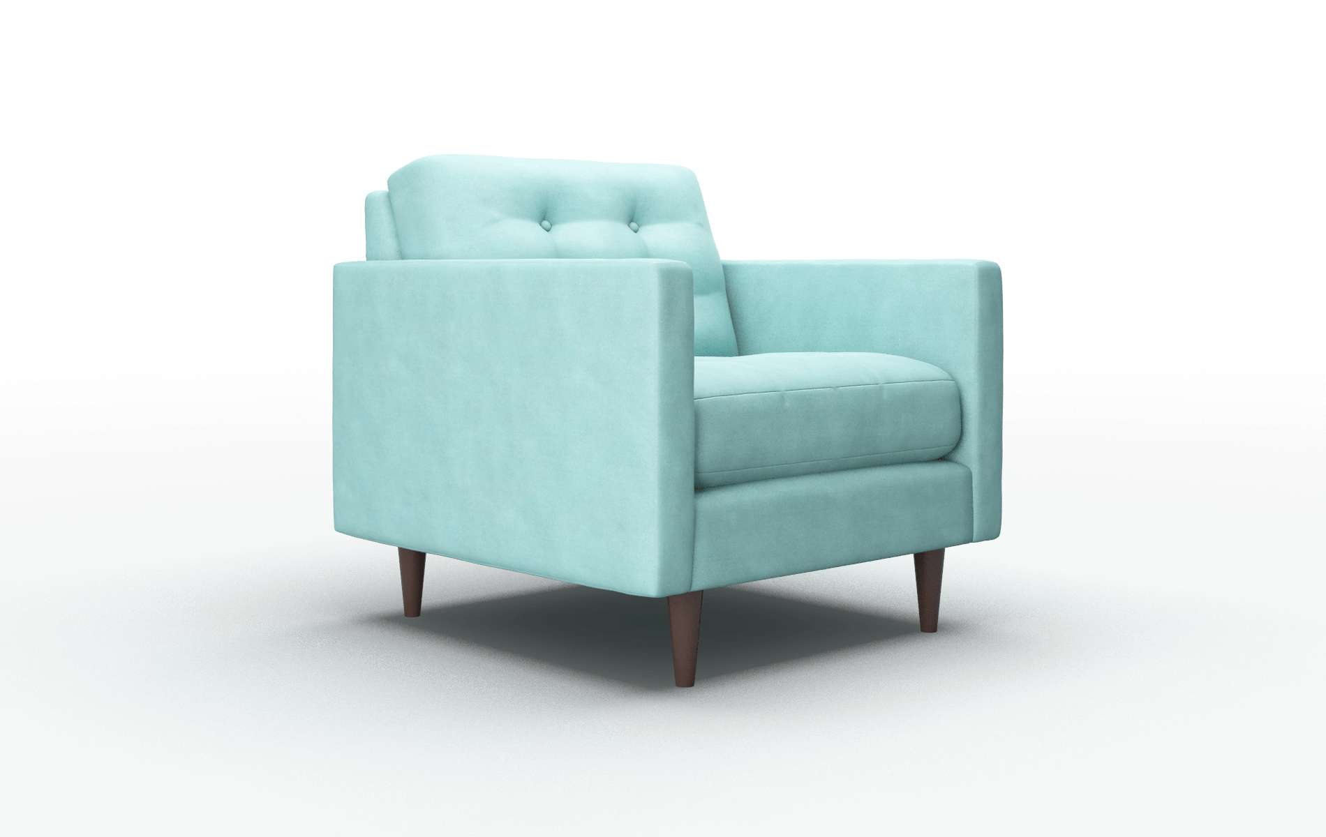 Oslo Curious Turquoise Chair espresso legs 2