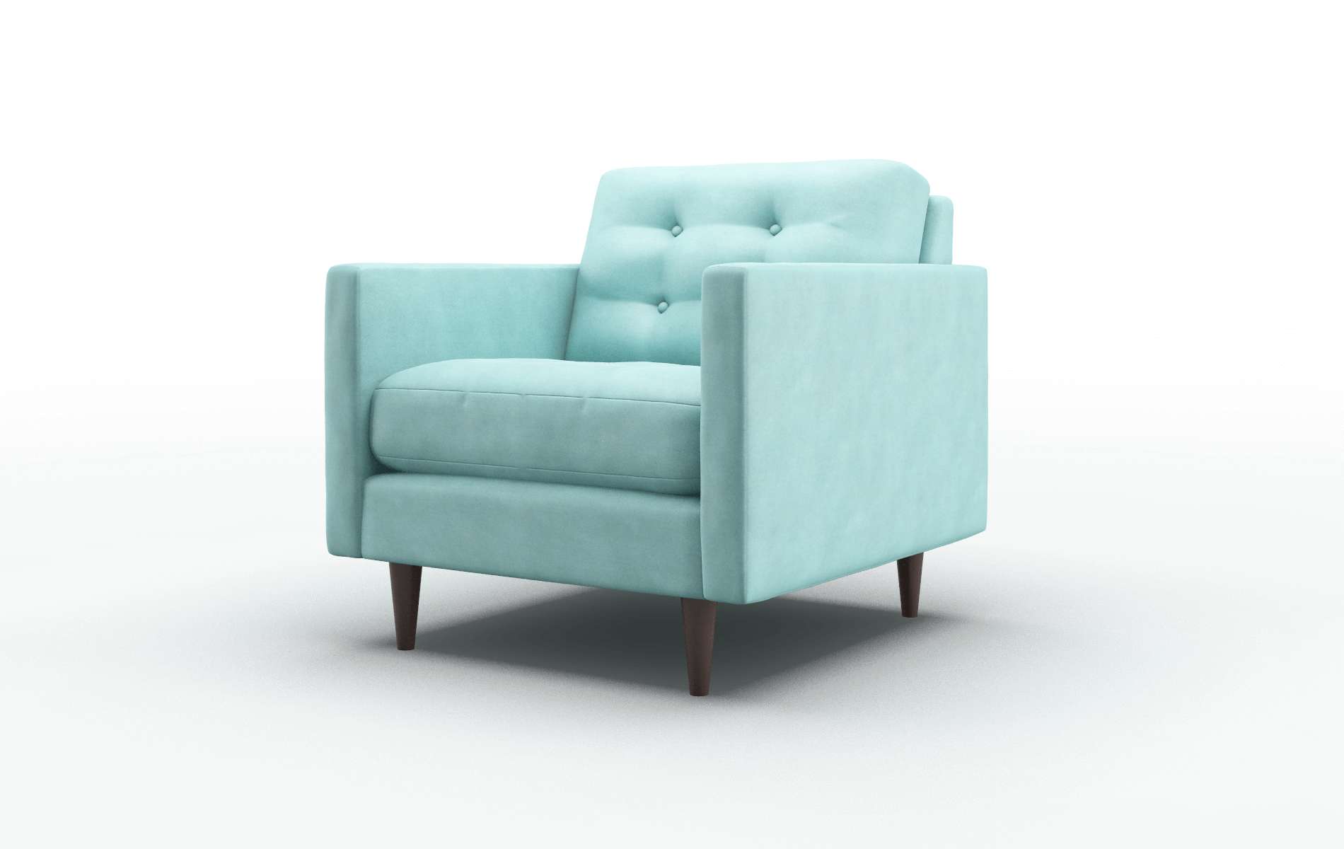 Oslo Curious Turquoise Chair espresso legs 4