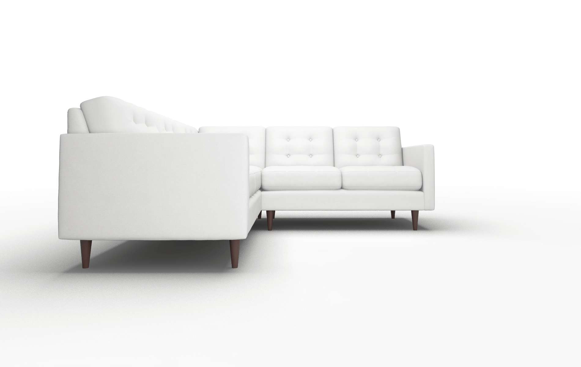 Oslo Dawson Platinum Sectional espresso legs 2