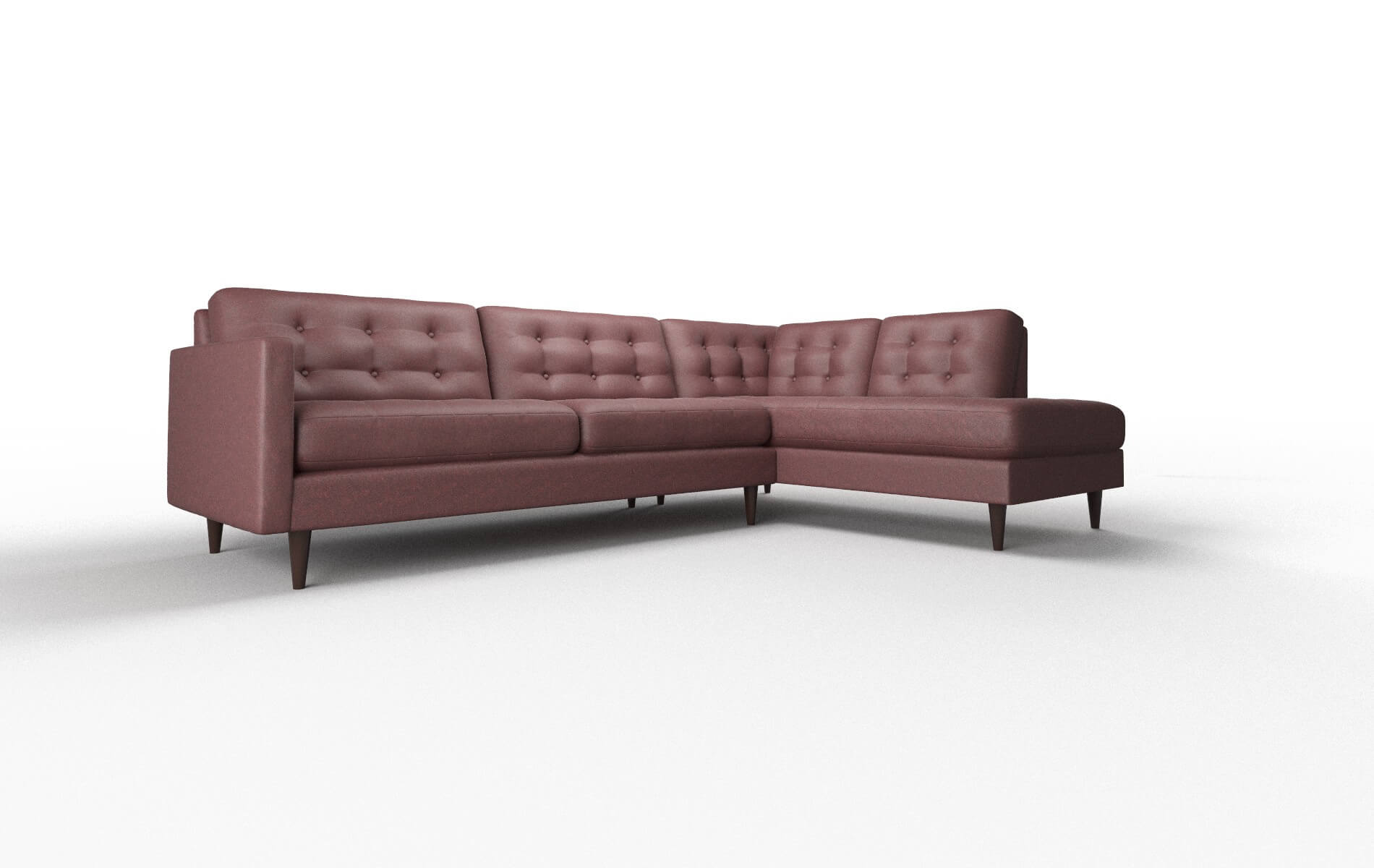 Oslo Derby Berry Panel espresso legs 2