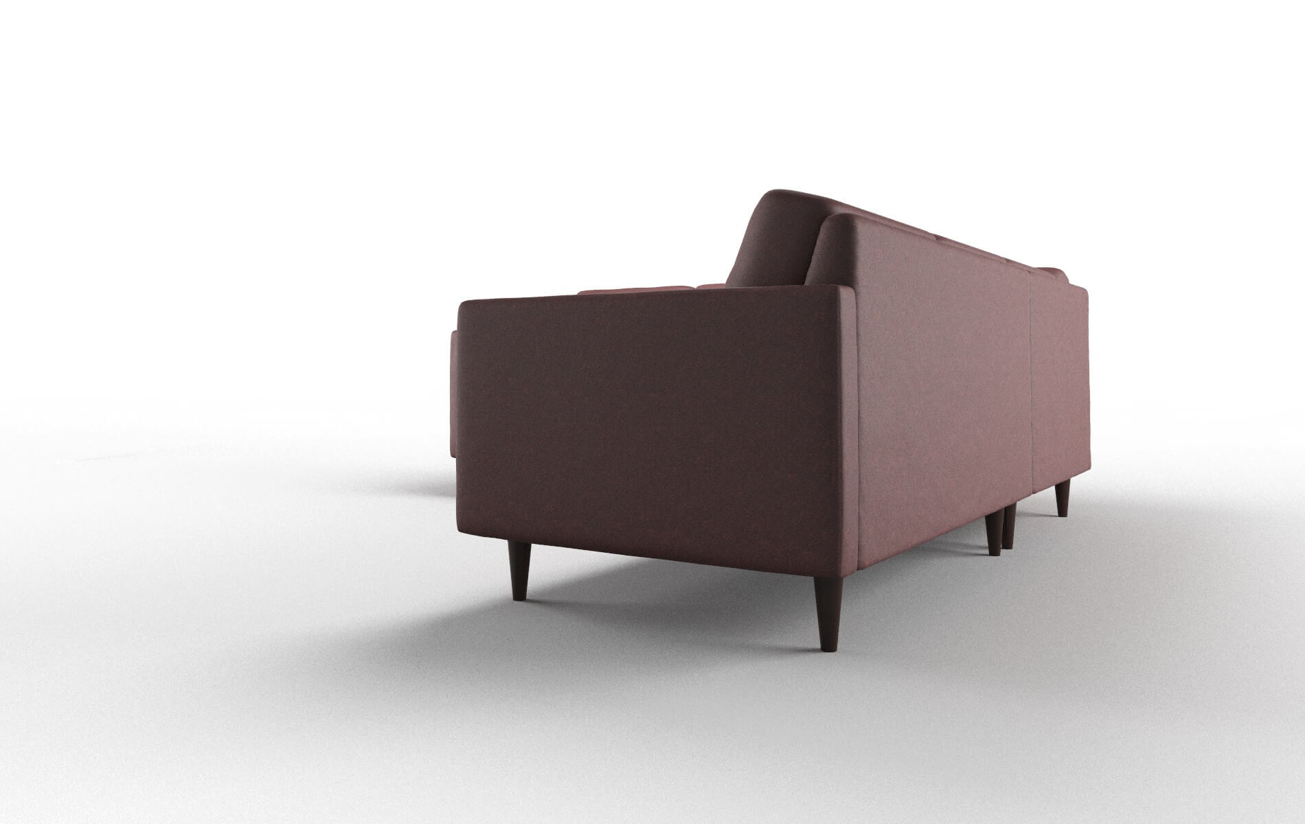 Oslo Derby Berry Sectional espresso legs 4
