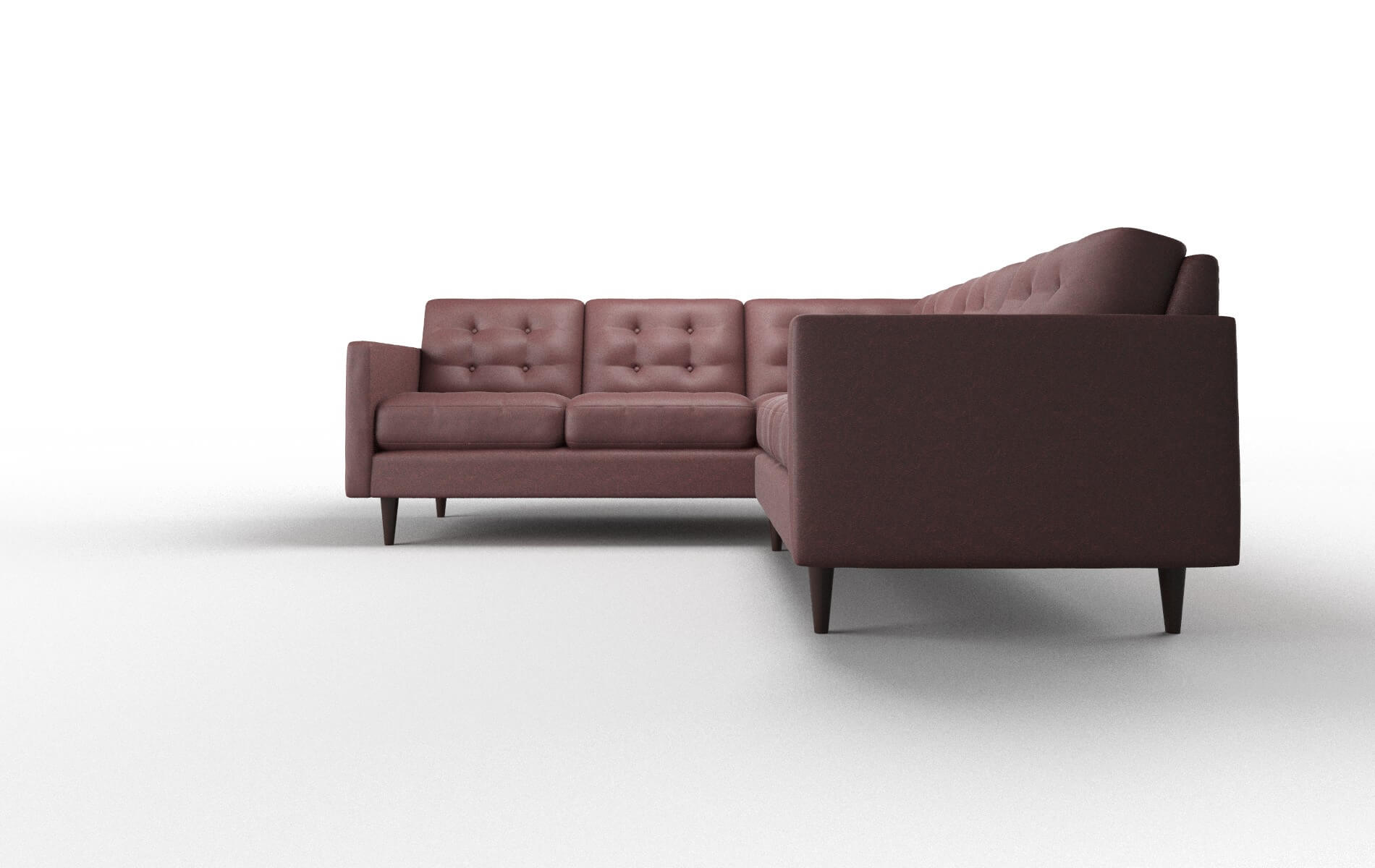 Oslo Derby Berry Sectional espresso legs 5