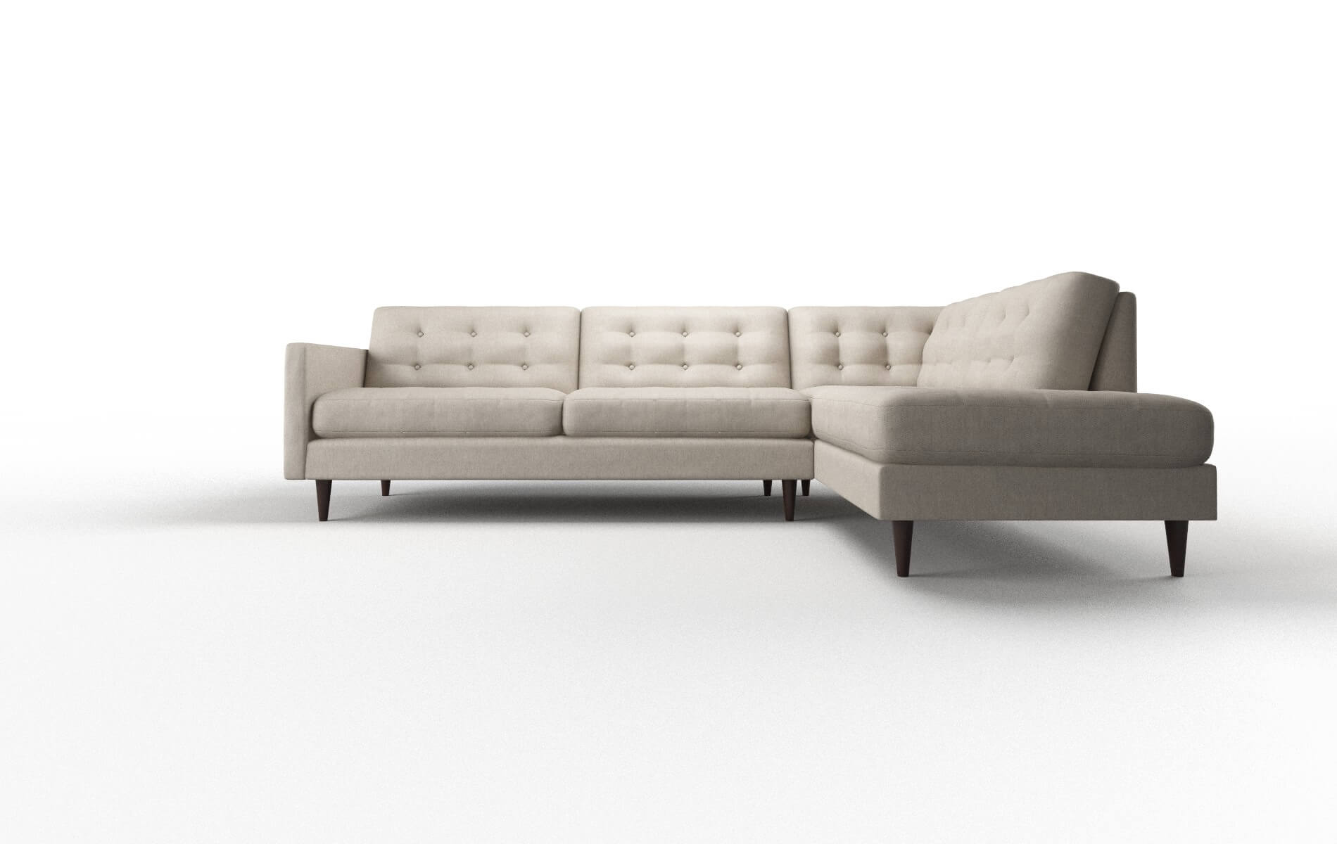 Oslo Derby linen Panel Espresso Legs  1