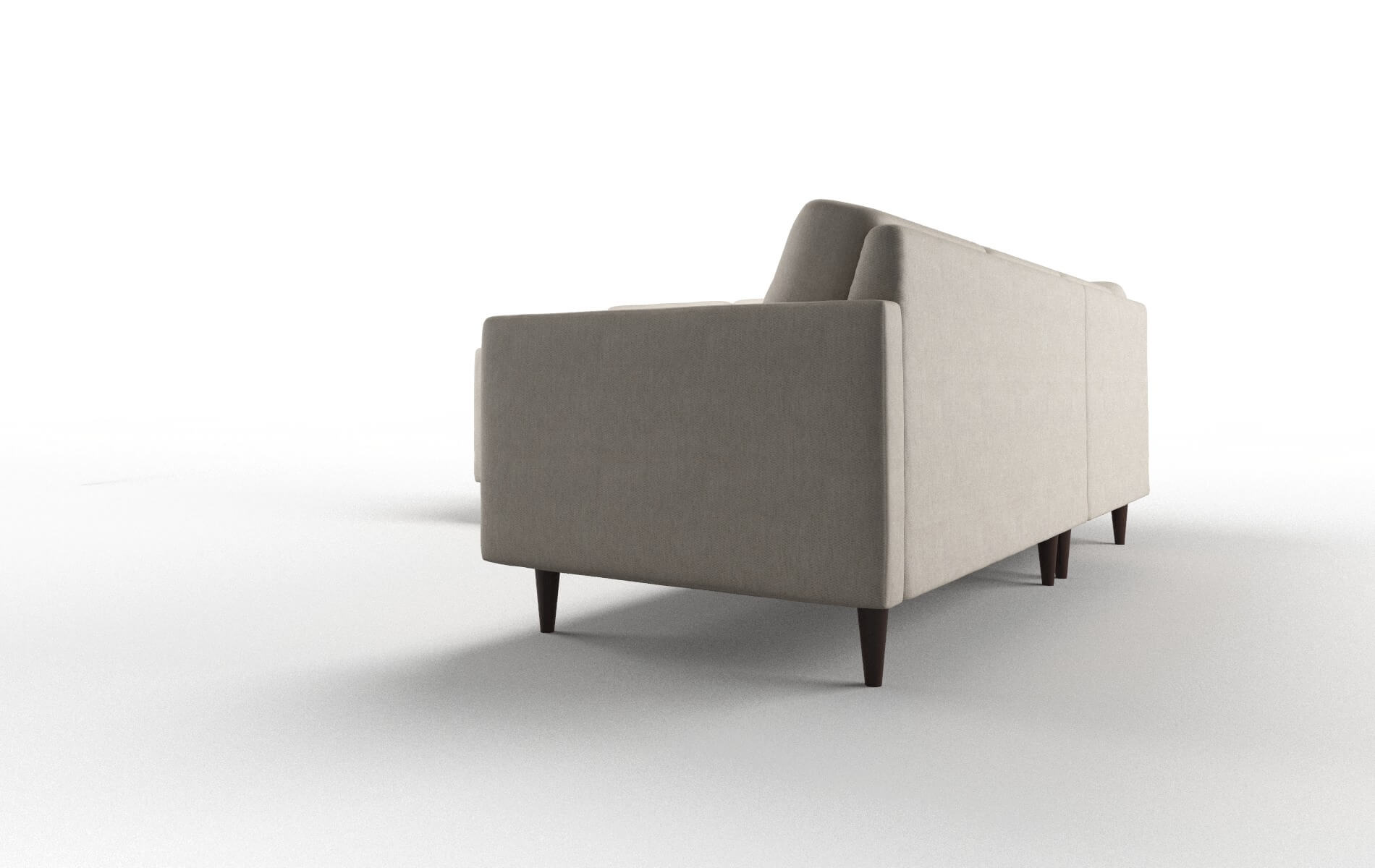 Oslo Derby Linen Sectional espresso legs 4