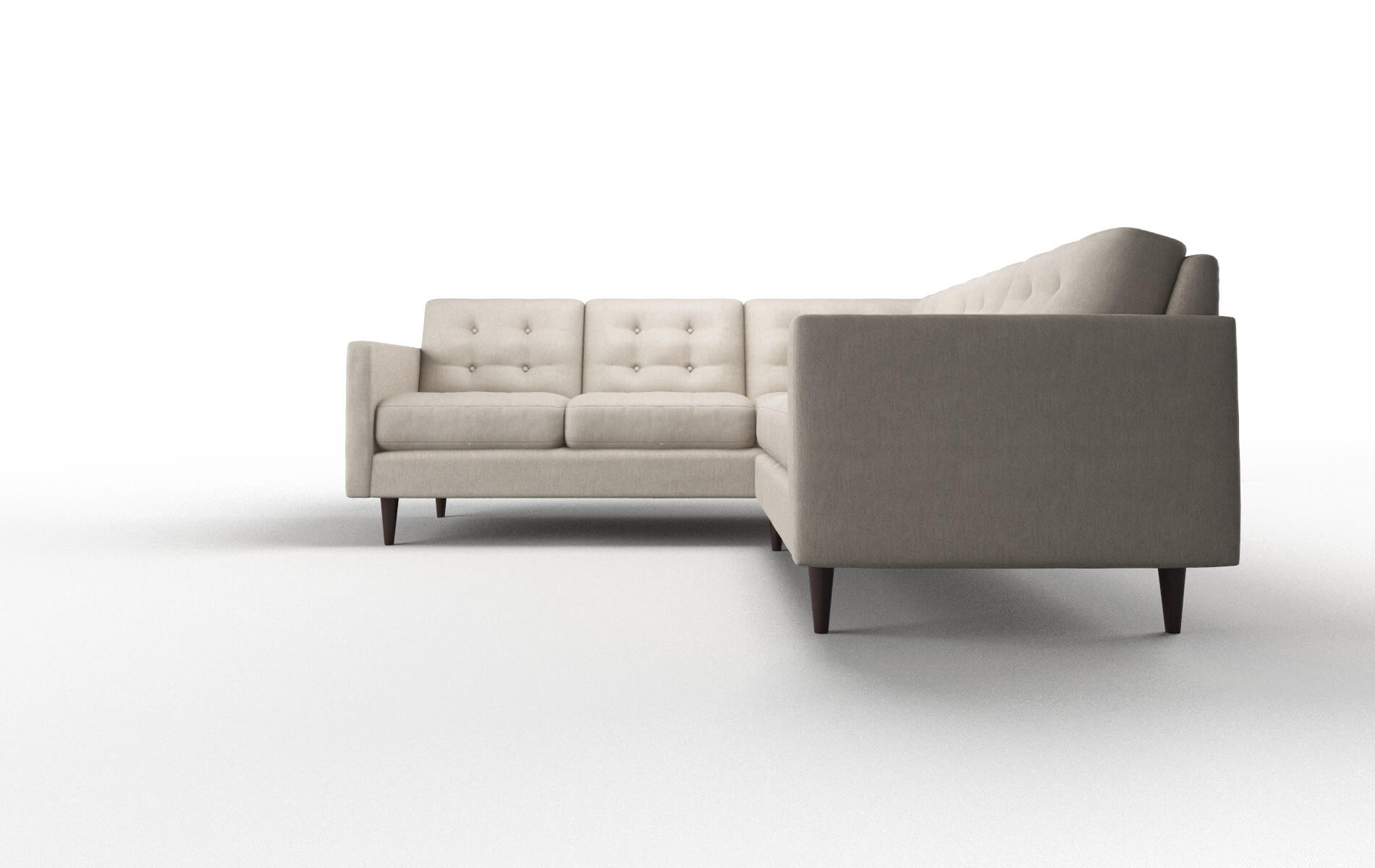 Oslo Derby Linen Sectional espresso legs 5