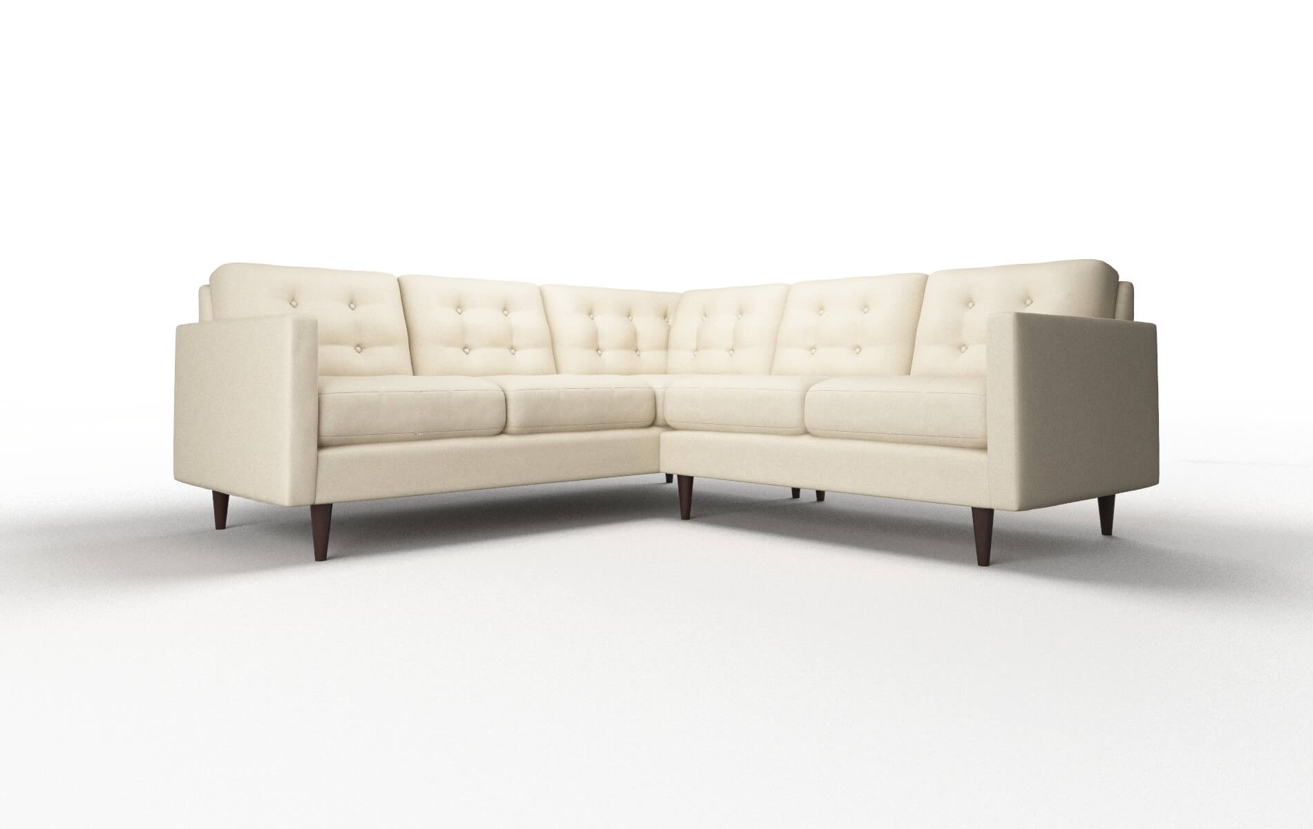 Oslo Dream_d Almond Sectional espresso legs 1