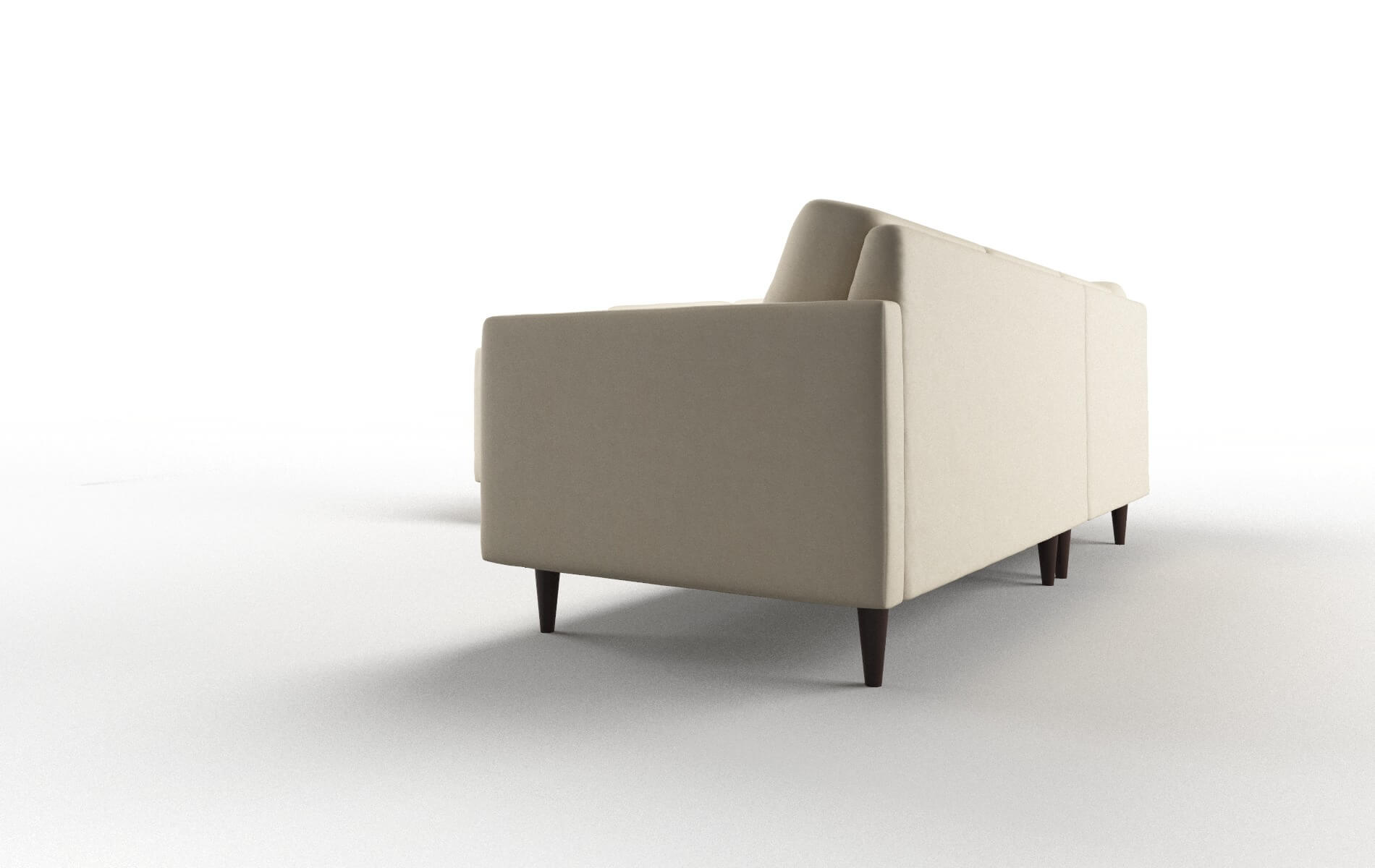 Oslo Dream_d Almond Sectional espresso legs 4