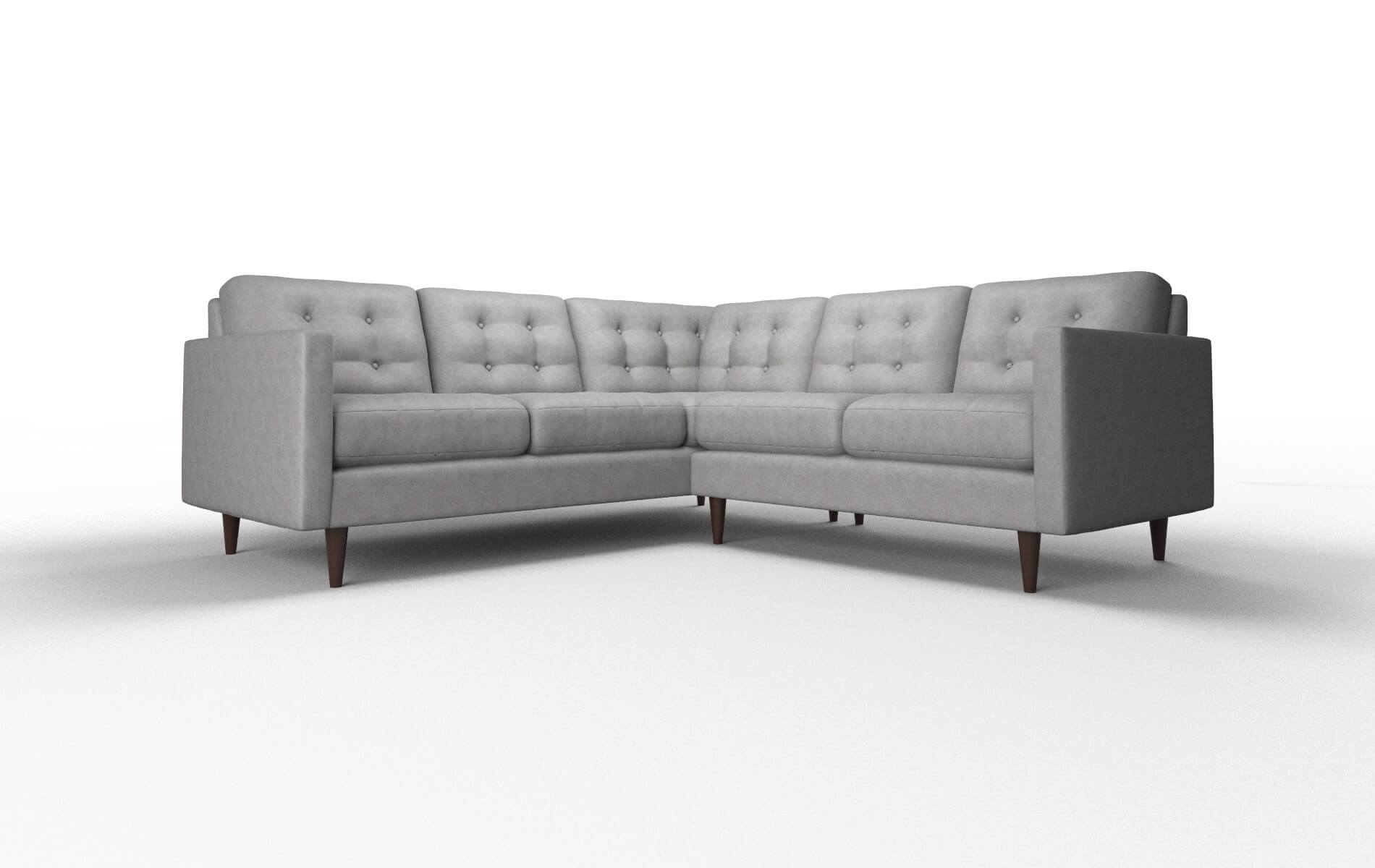Oslo Dream_d Charcoal Sectional espresso legs 1